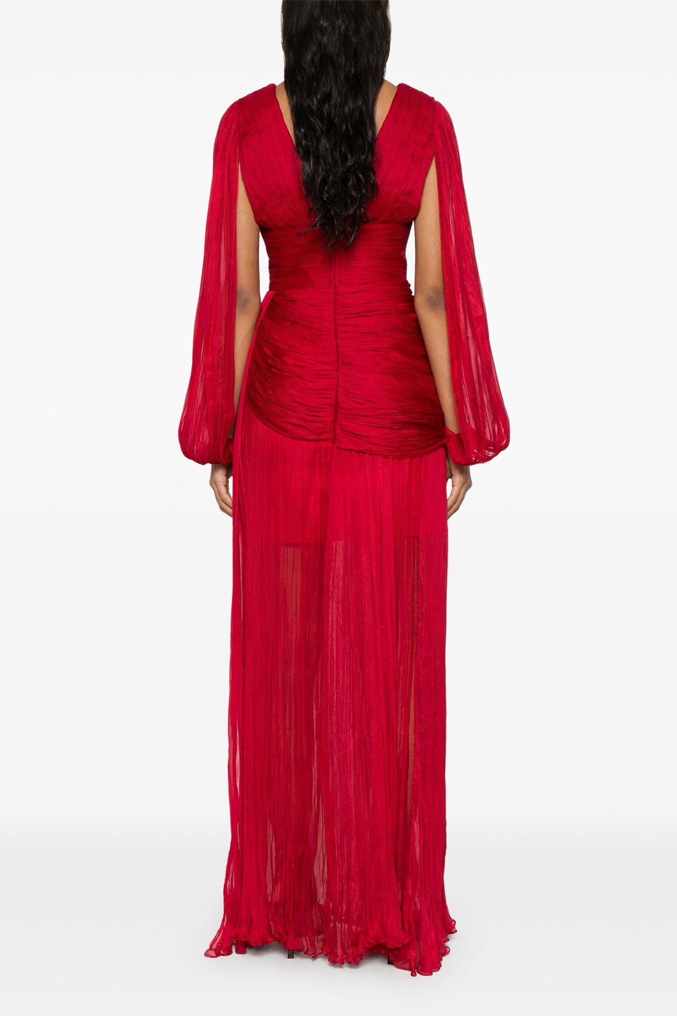 Leona Plissé Maxi Dress