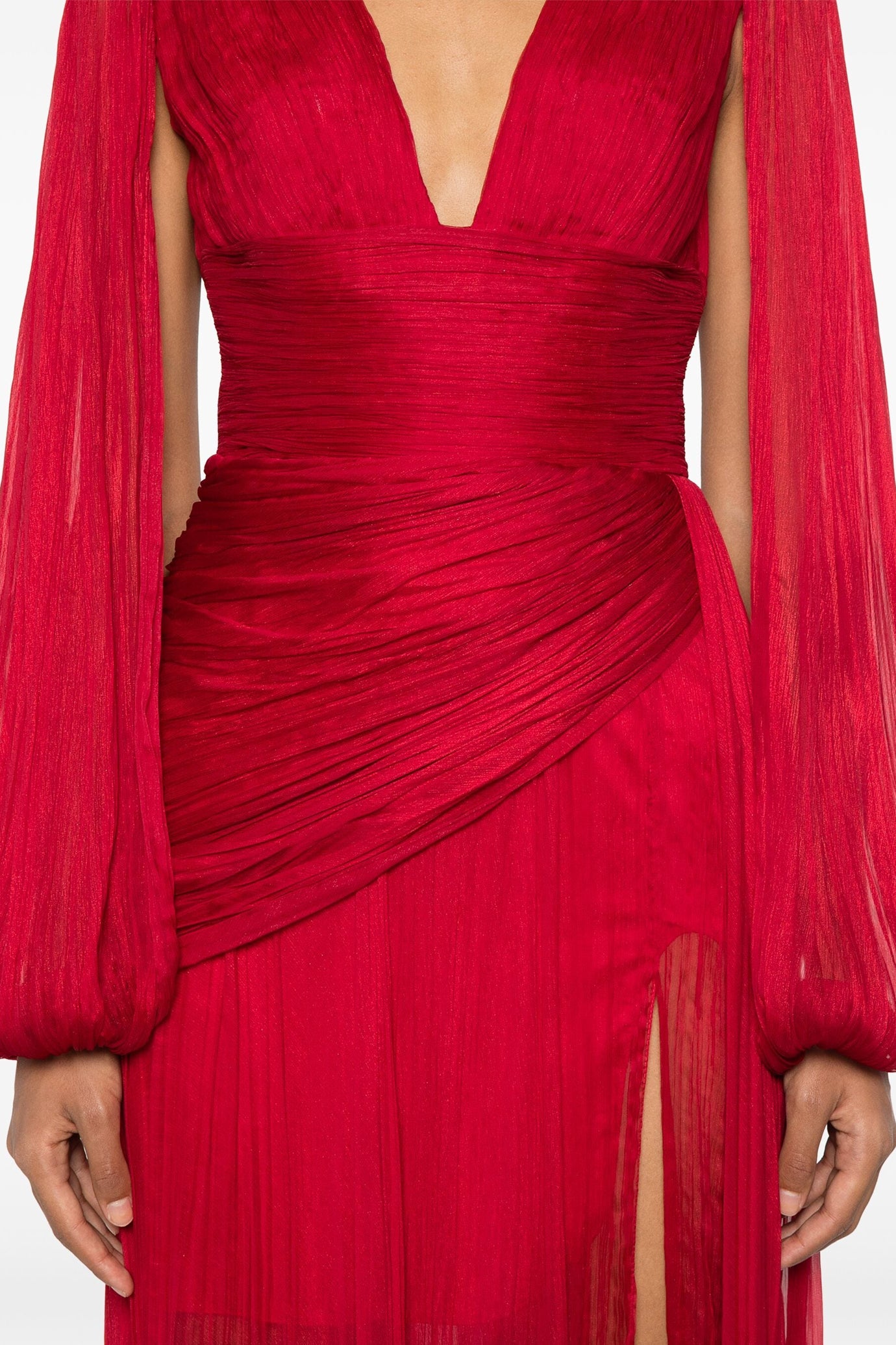 Leona Plissé Maxi Dress