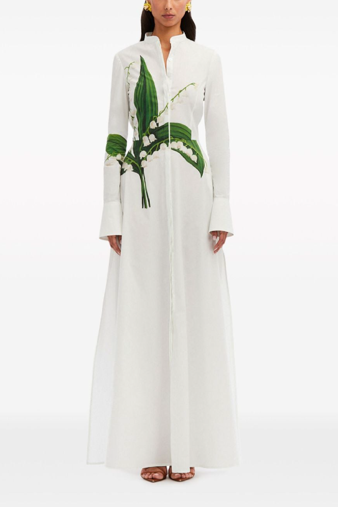 Lily of the Valley Cotton Poplin Caftan