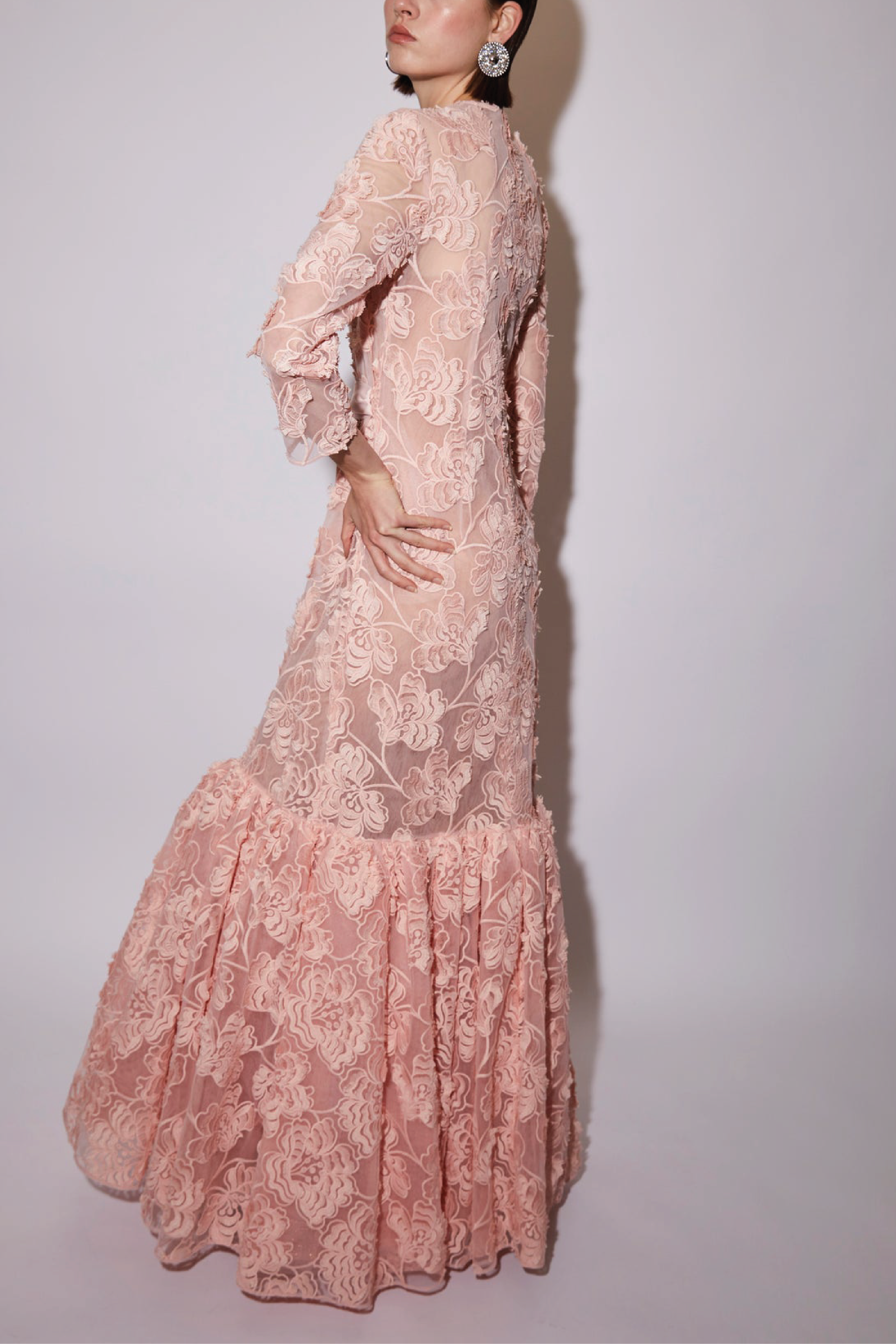 Lorelei Gown Pink Embroidered Tulle