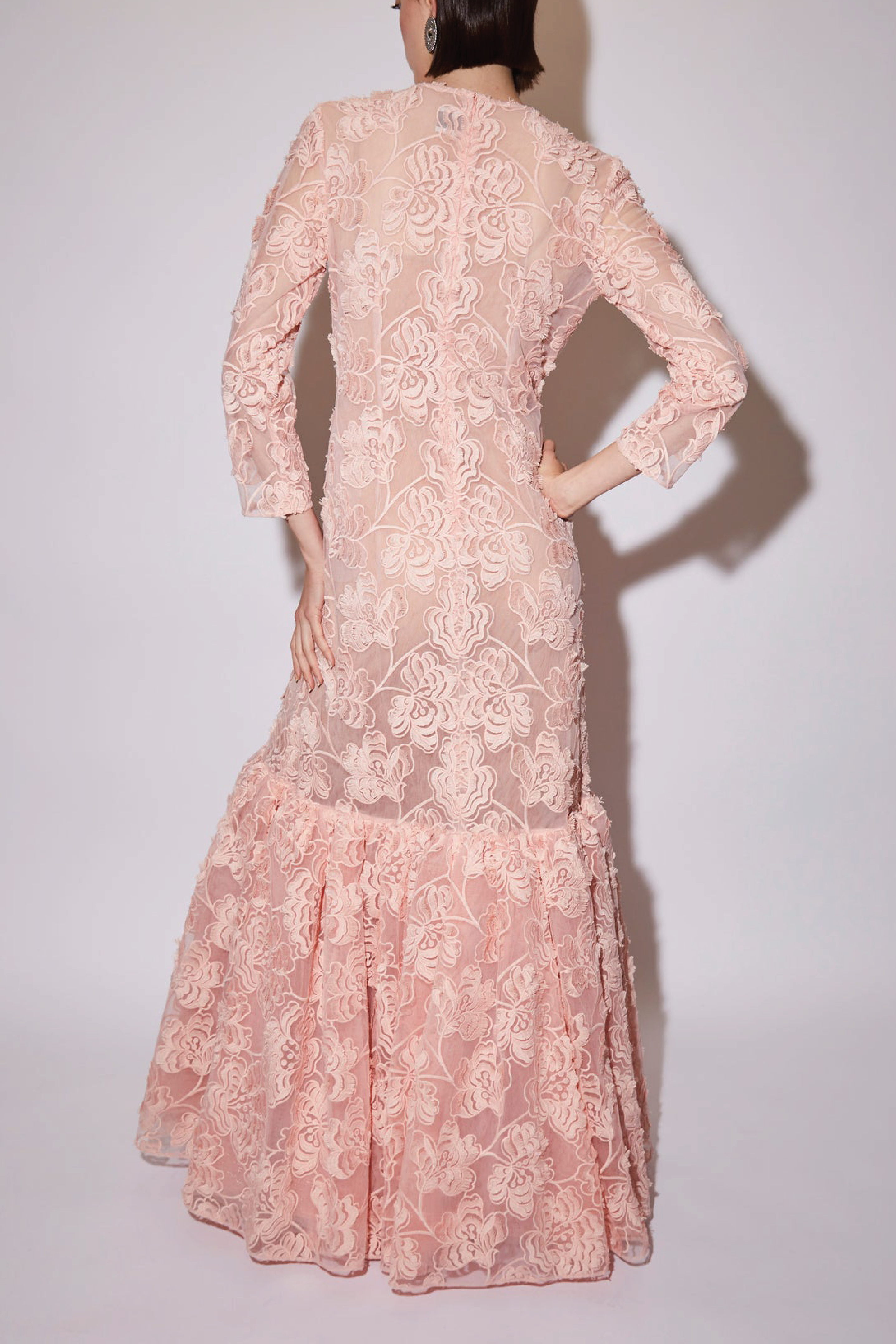 Lorelei Gown Pink Embroidered Tulle