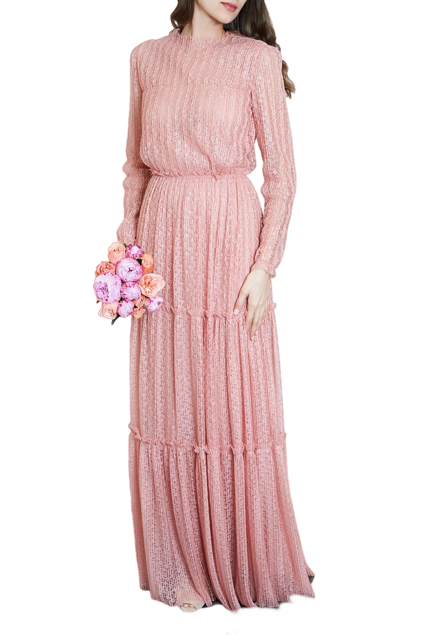 Soft Plisse Gown