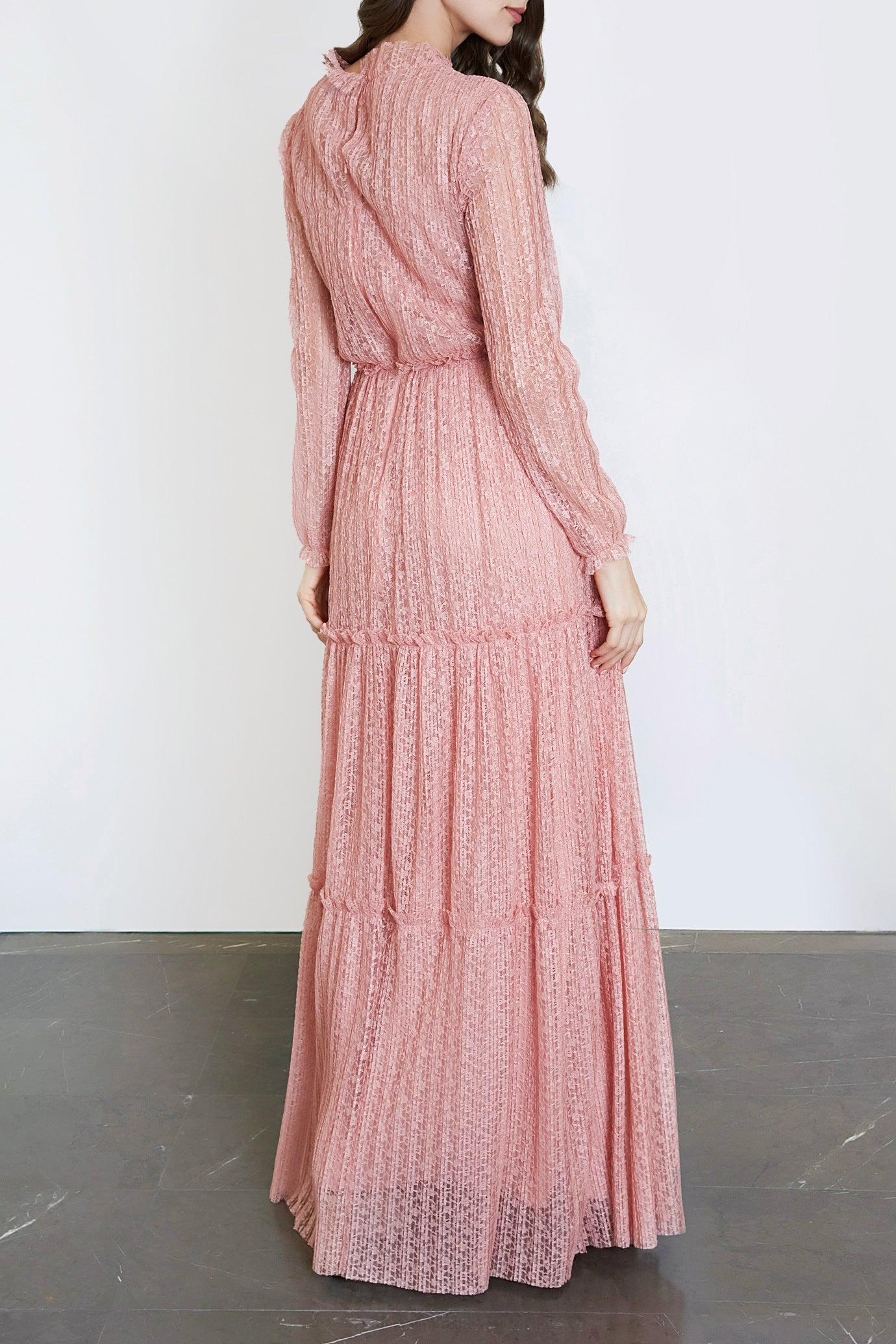 Soft Plisse Gown