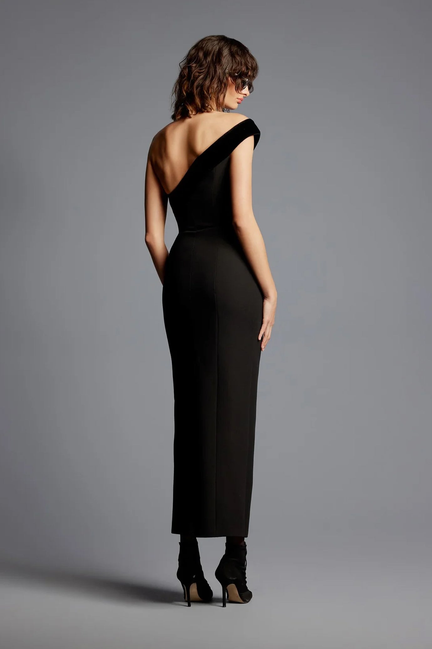 Carol One Shoulder Midi Dress
