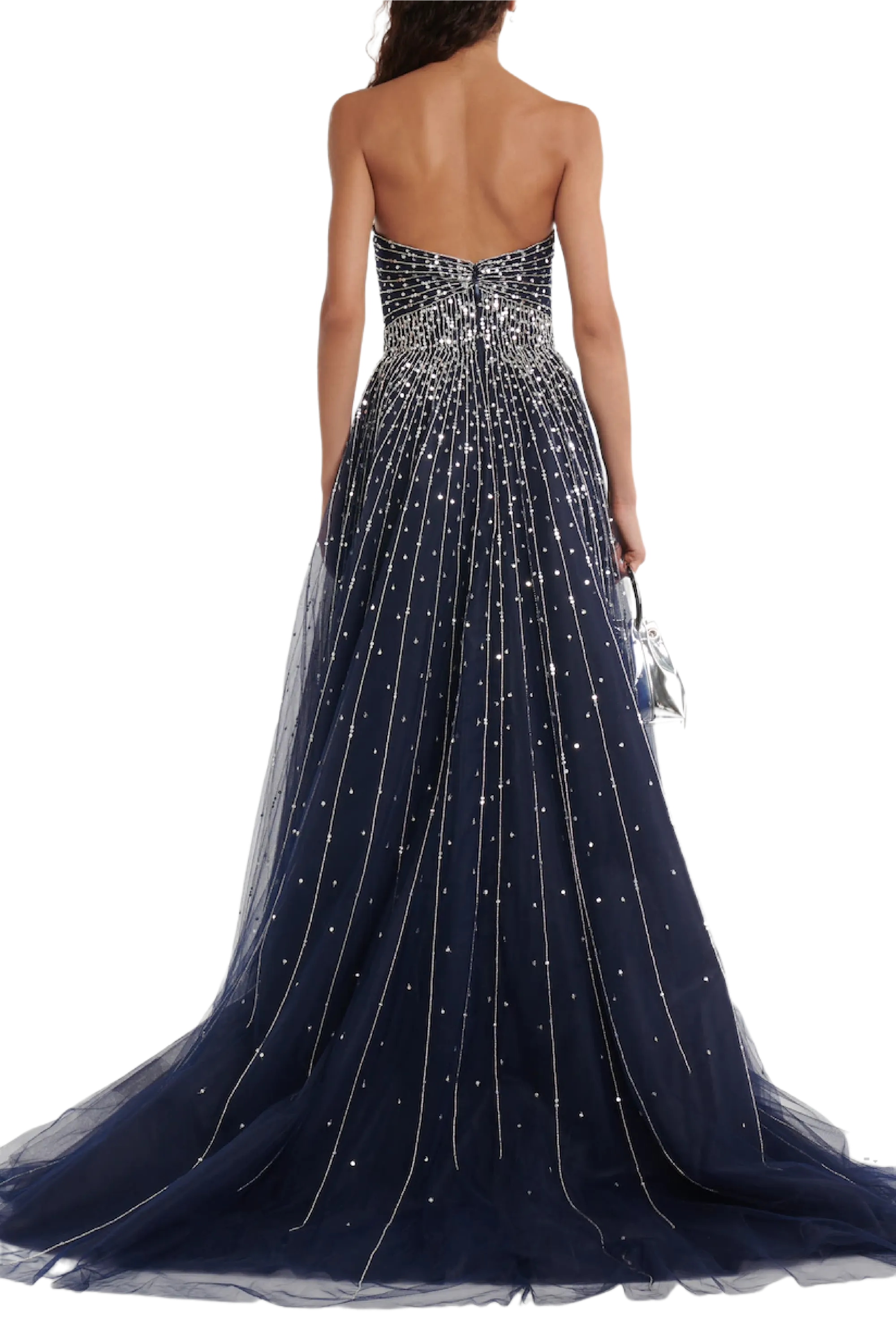 Embellished Strapless Ball Gown
