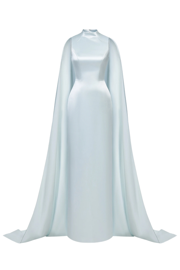 Baby Blue Cape Dress