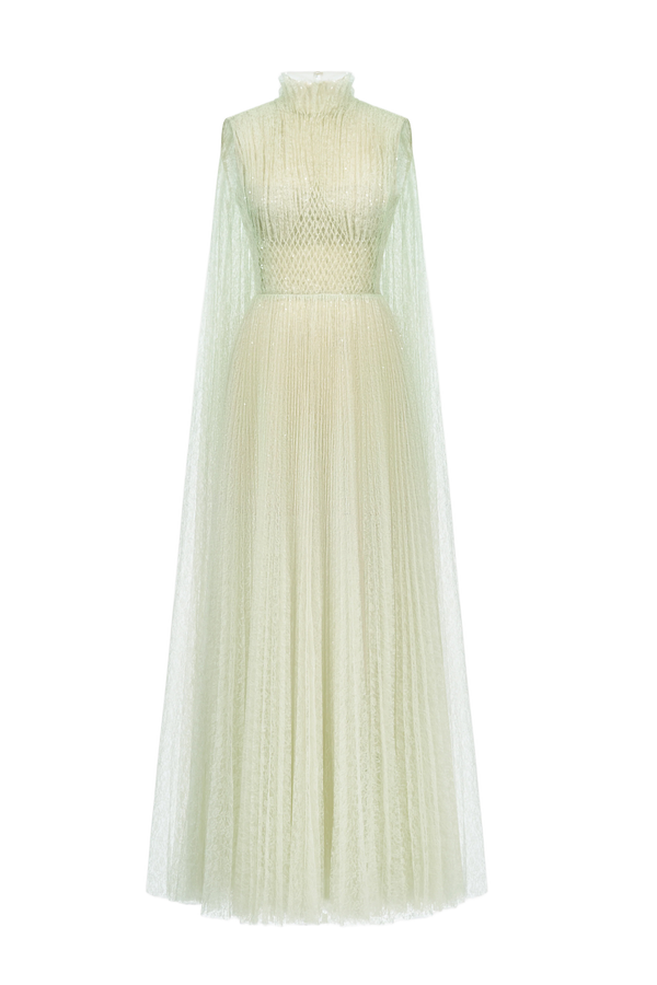 Smocked Lace Maxi Dress