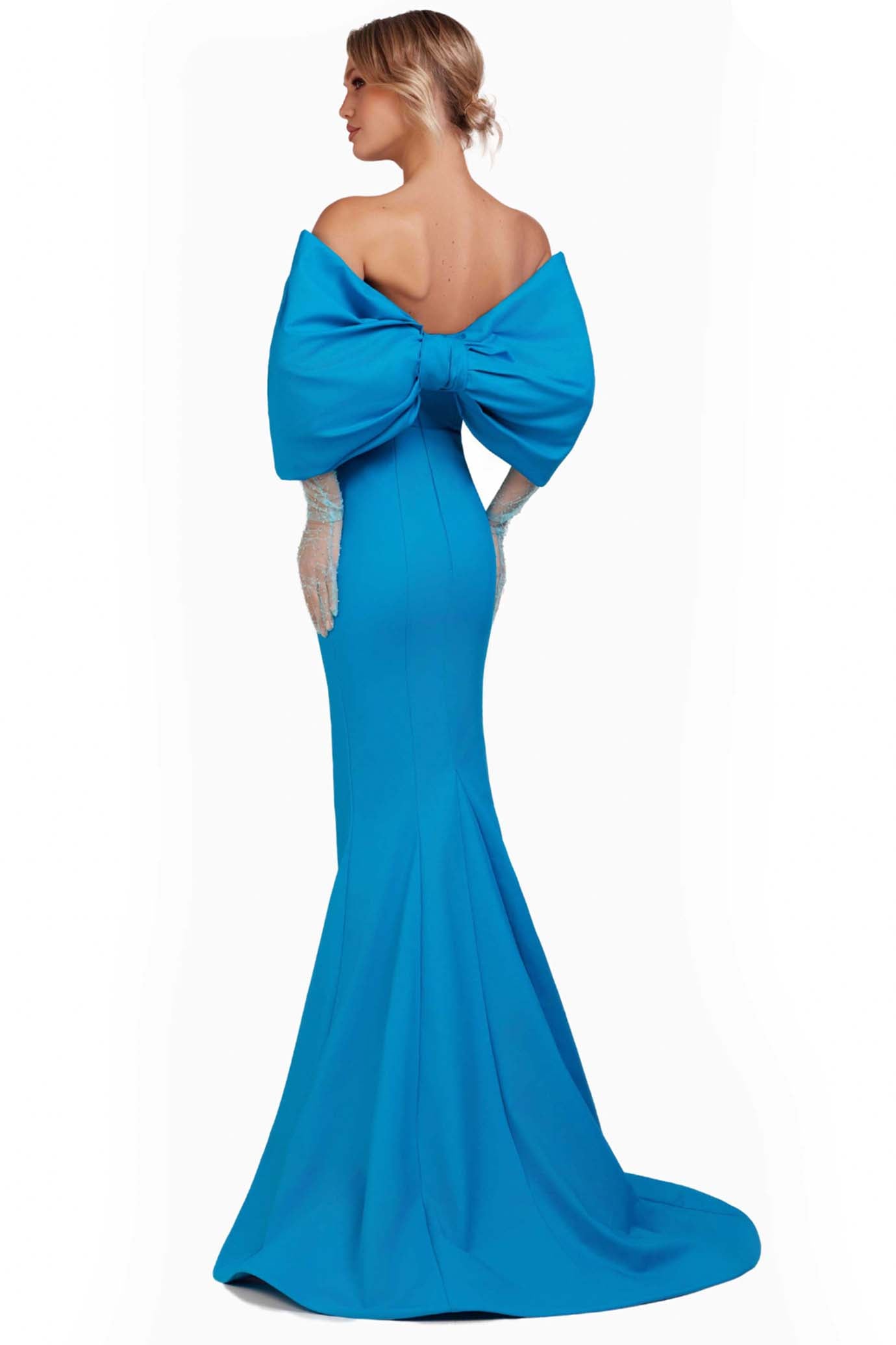 Bow Shoulder Gown