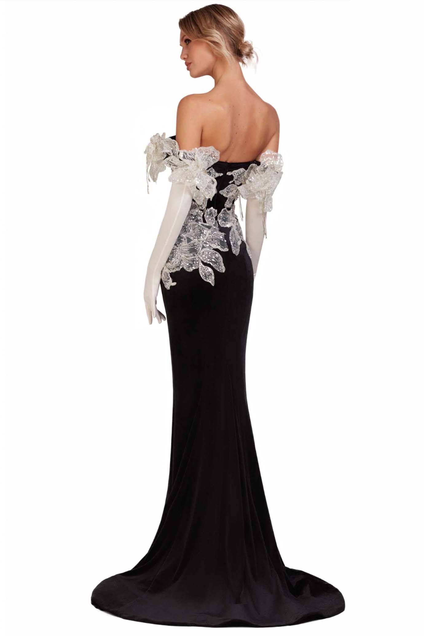 Midnight Bloom Gown