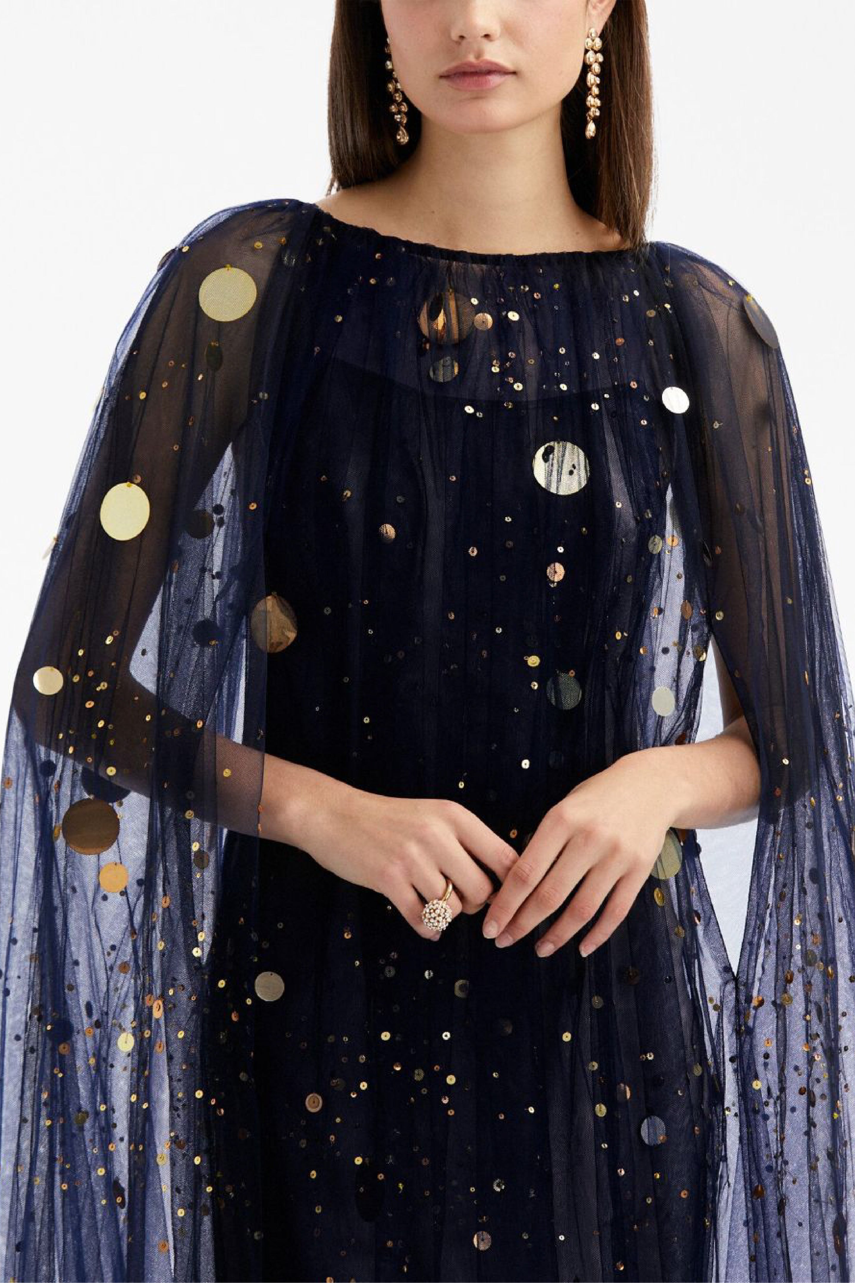 Sequin & Bead Embroidered Firefly Caftan