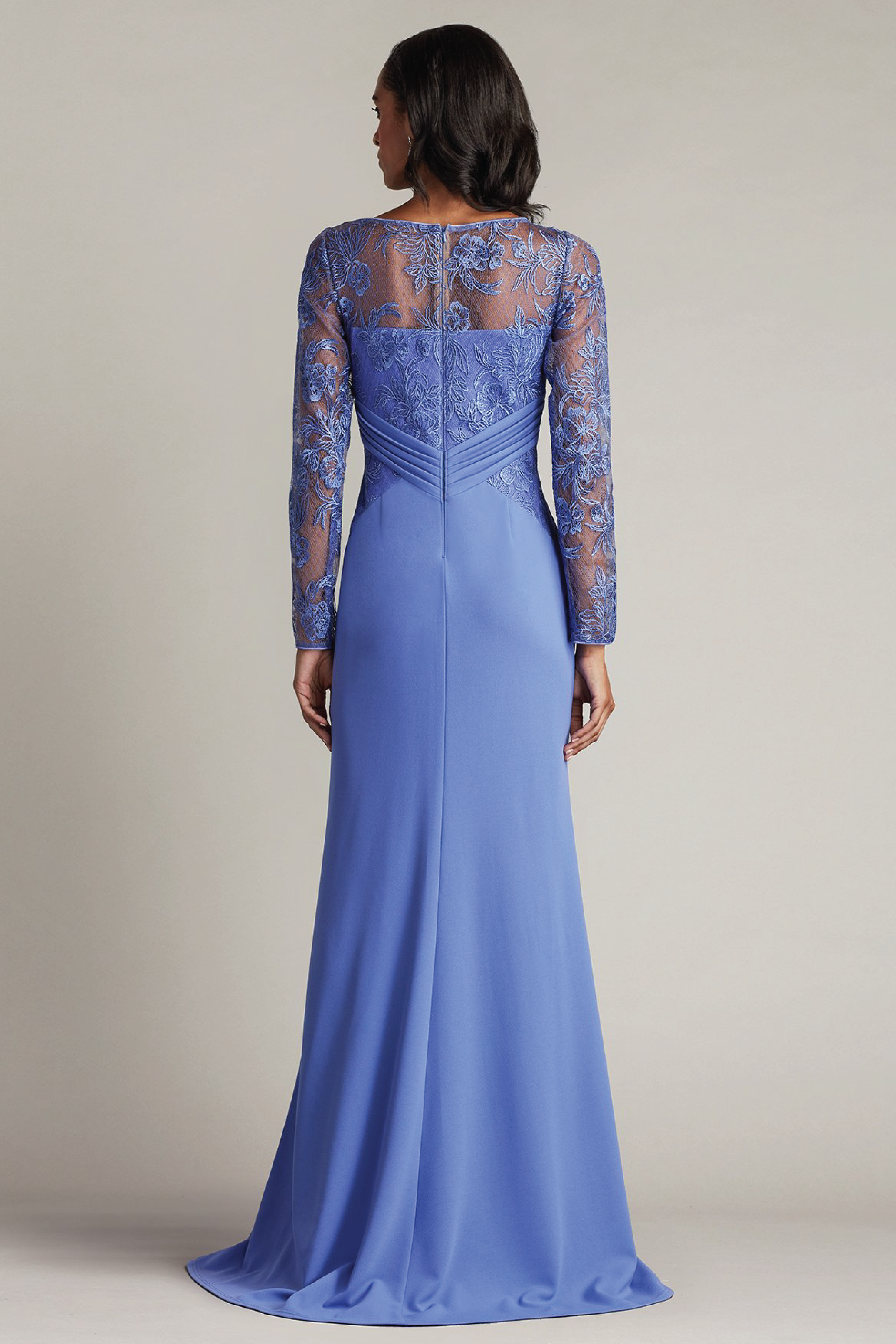 Ravina Embroidered Illusion Gown