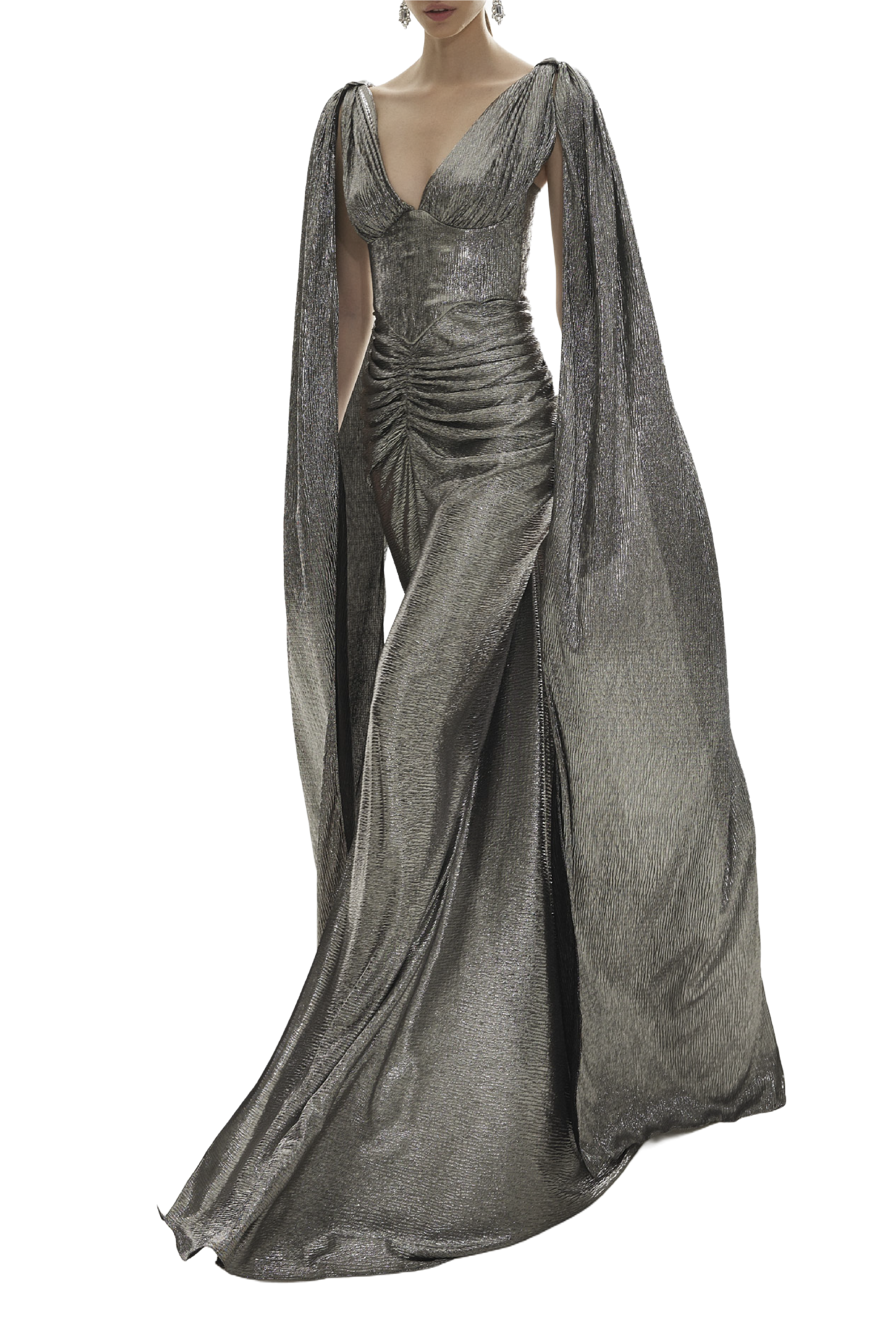 Silver Sari Dress