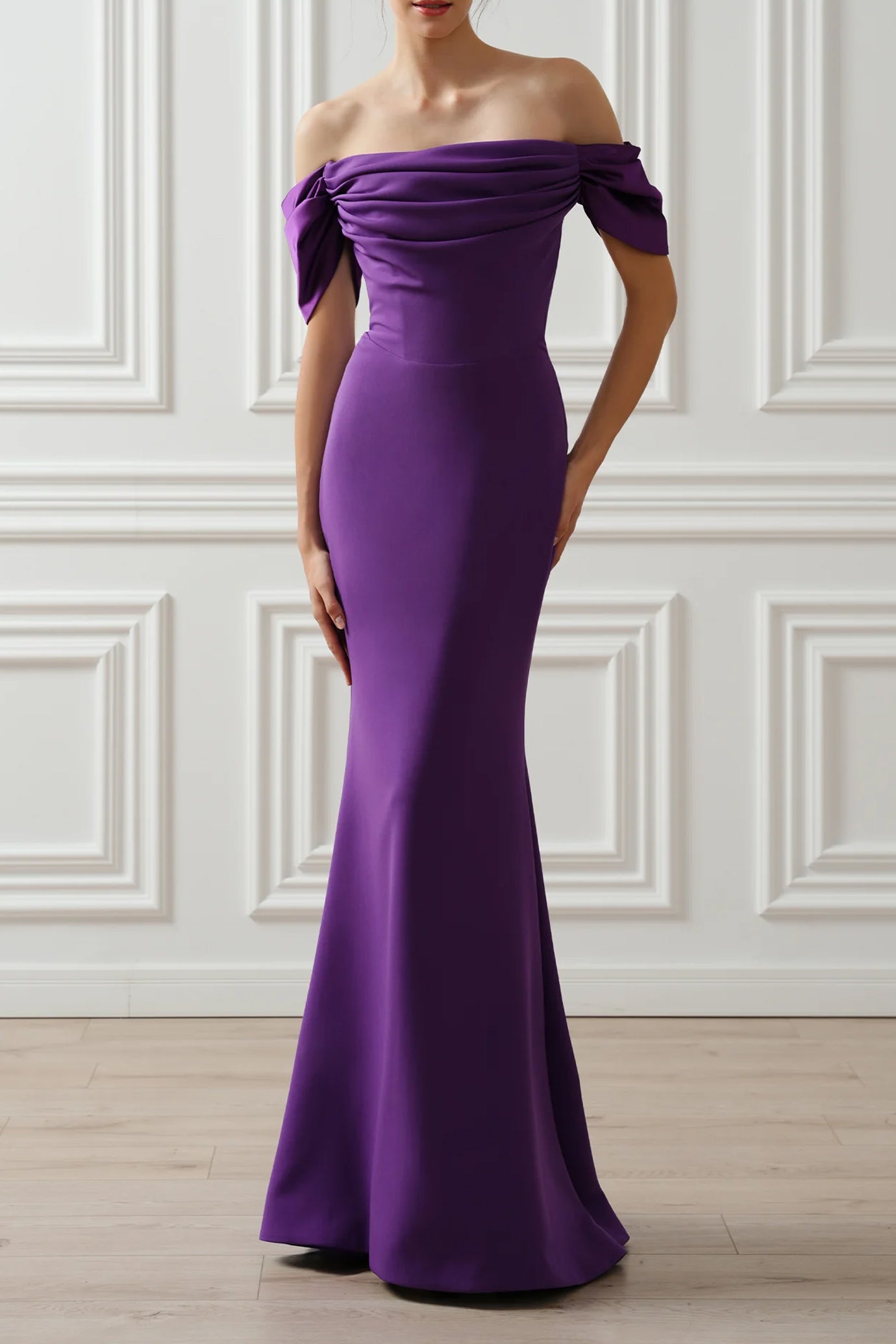 Rhaena Dress In Royal-Purple