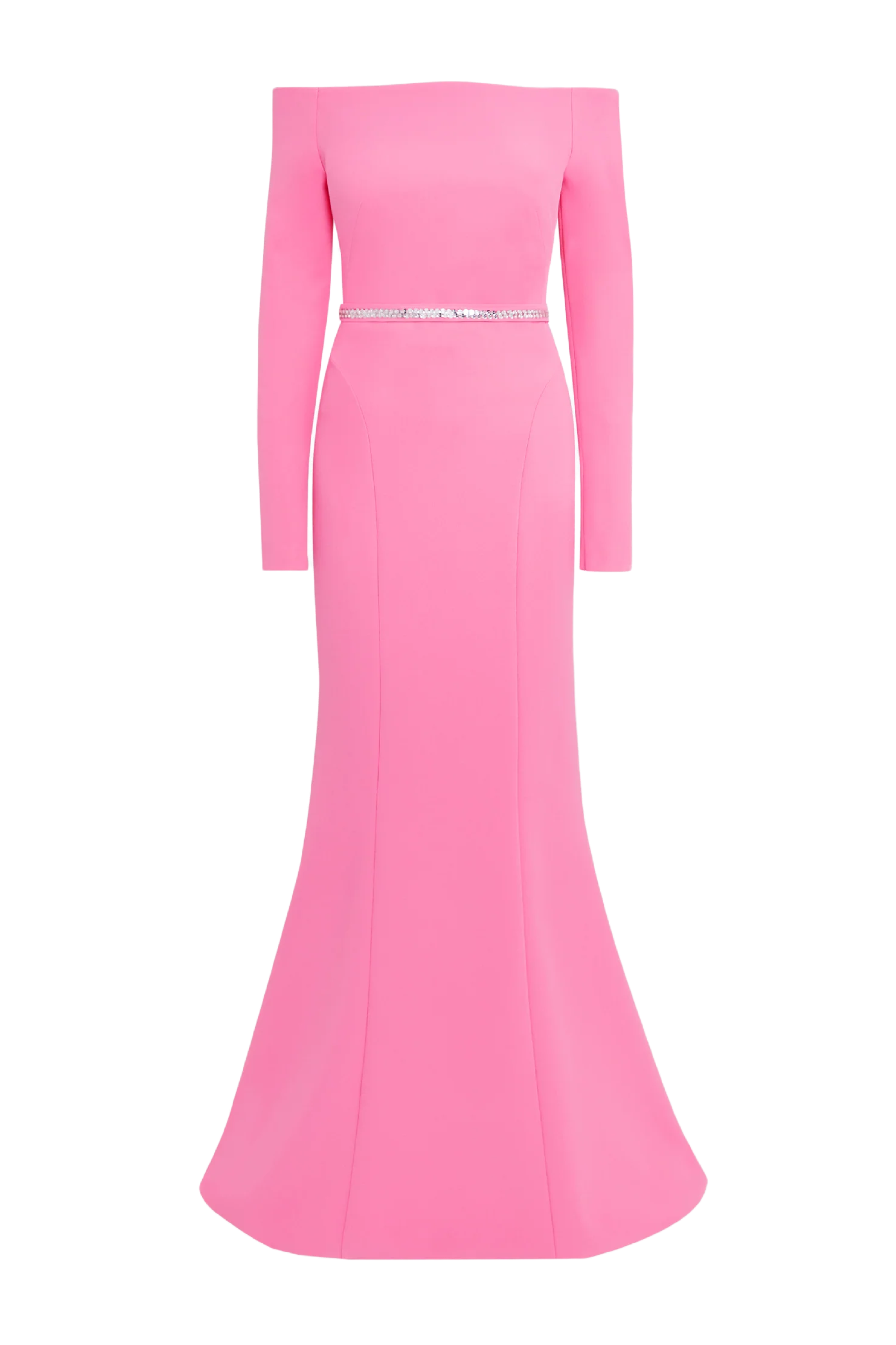 Rory Long Dress with Embroidered Belt