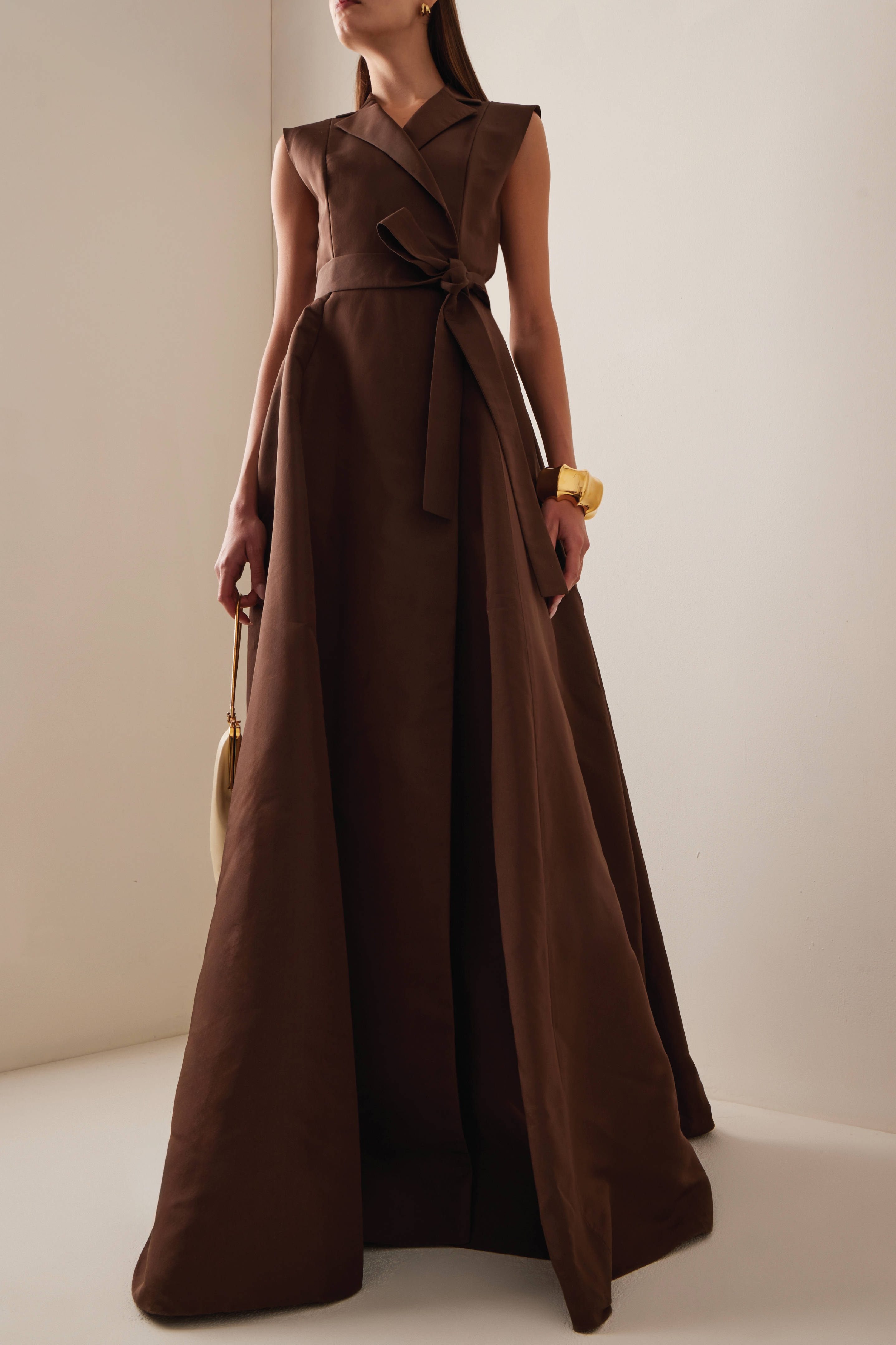 Silk Trench Gown