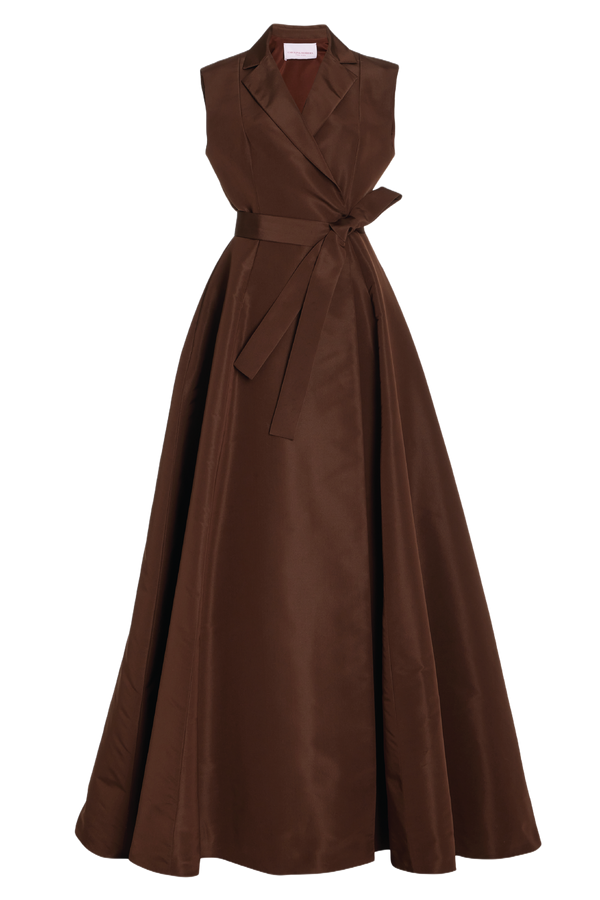 Silk Trench Gown