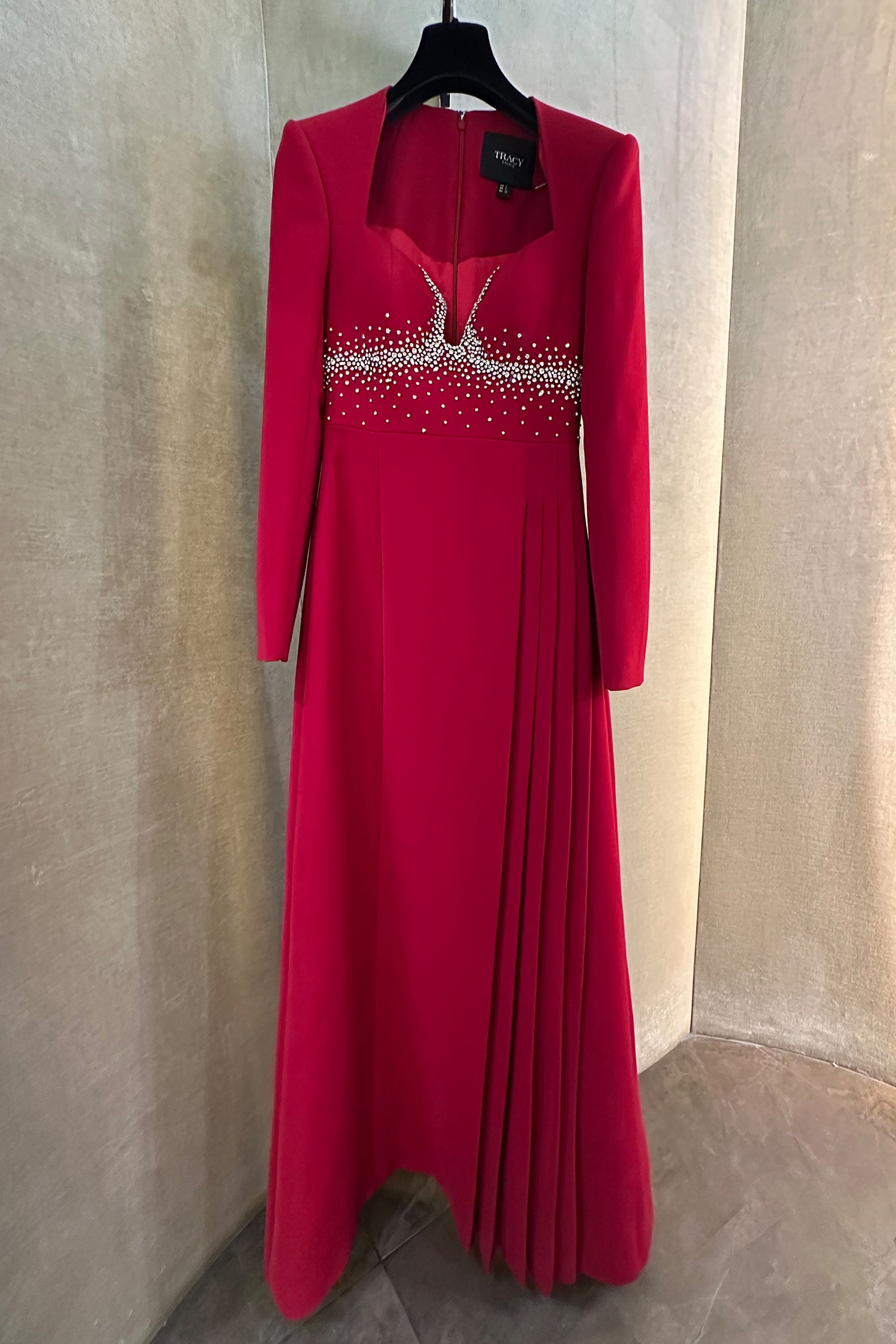 Anne Queen Neck Flared A-Line Dress