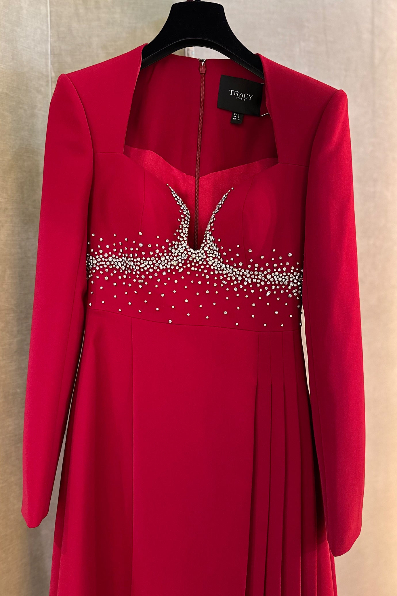 Anne Queen Neck Flared A-Line Dress