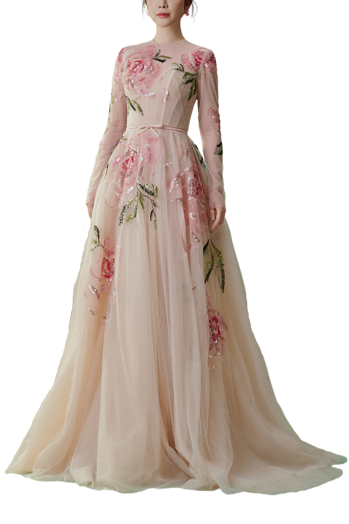 Rosé en Fleur Gown