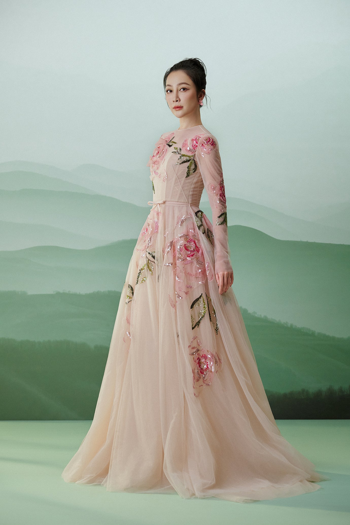 Rosé en Fleur Gown