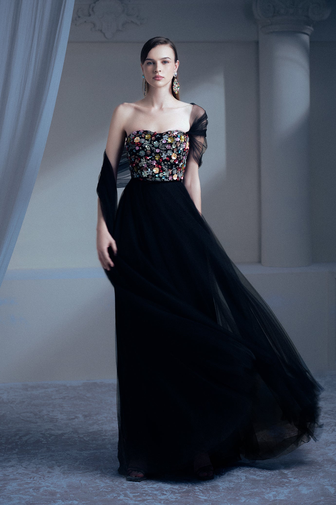 Strapless A-Line Garden Gown