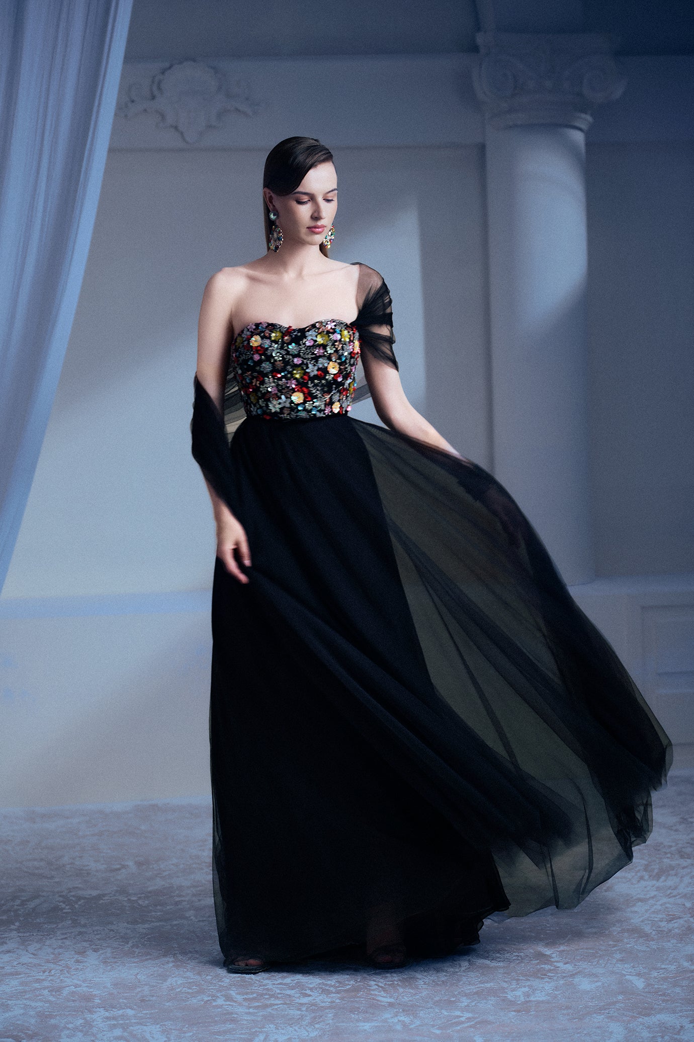 Strapless A-Line Garden Gown