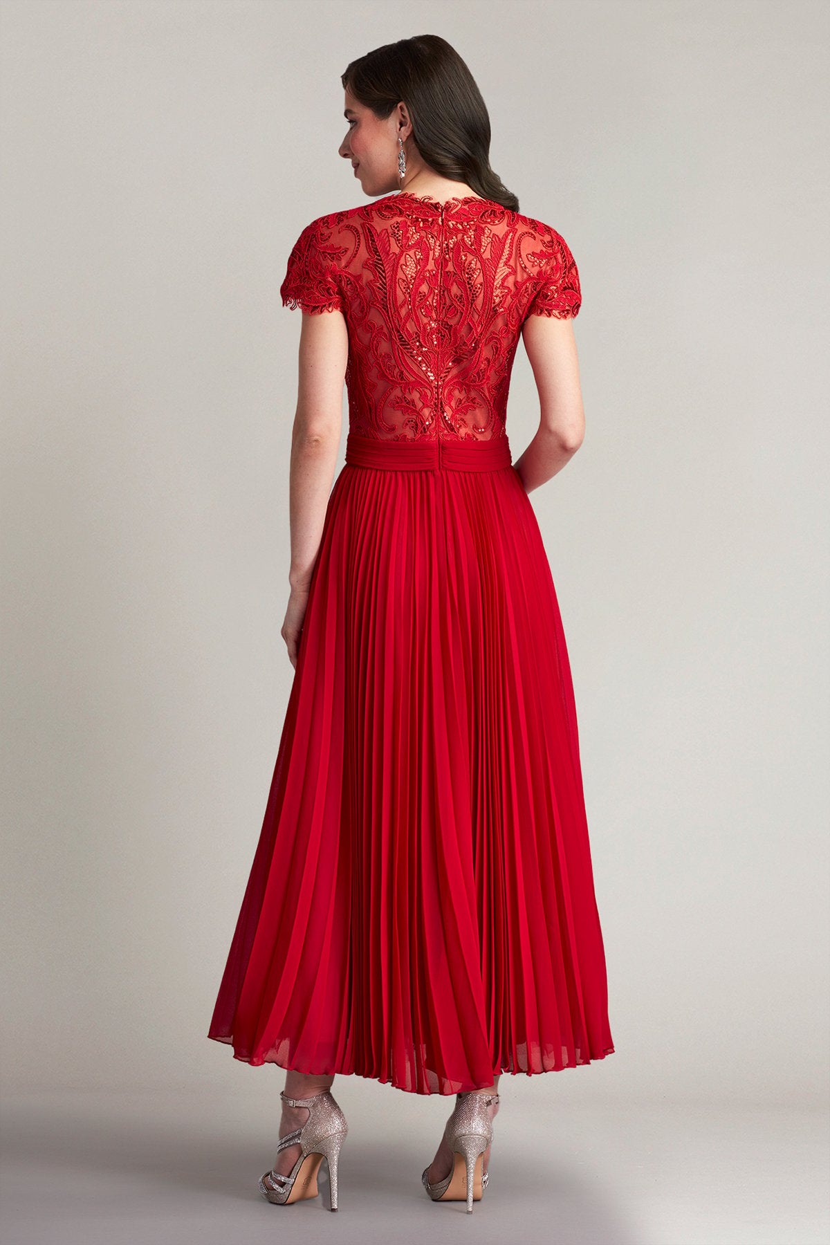 Ora Sequin Embroidered Midi Dress