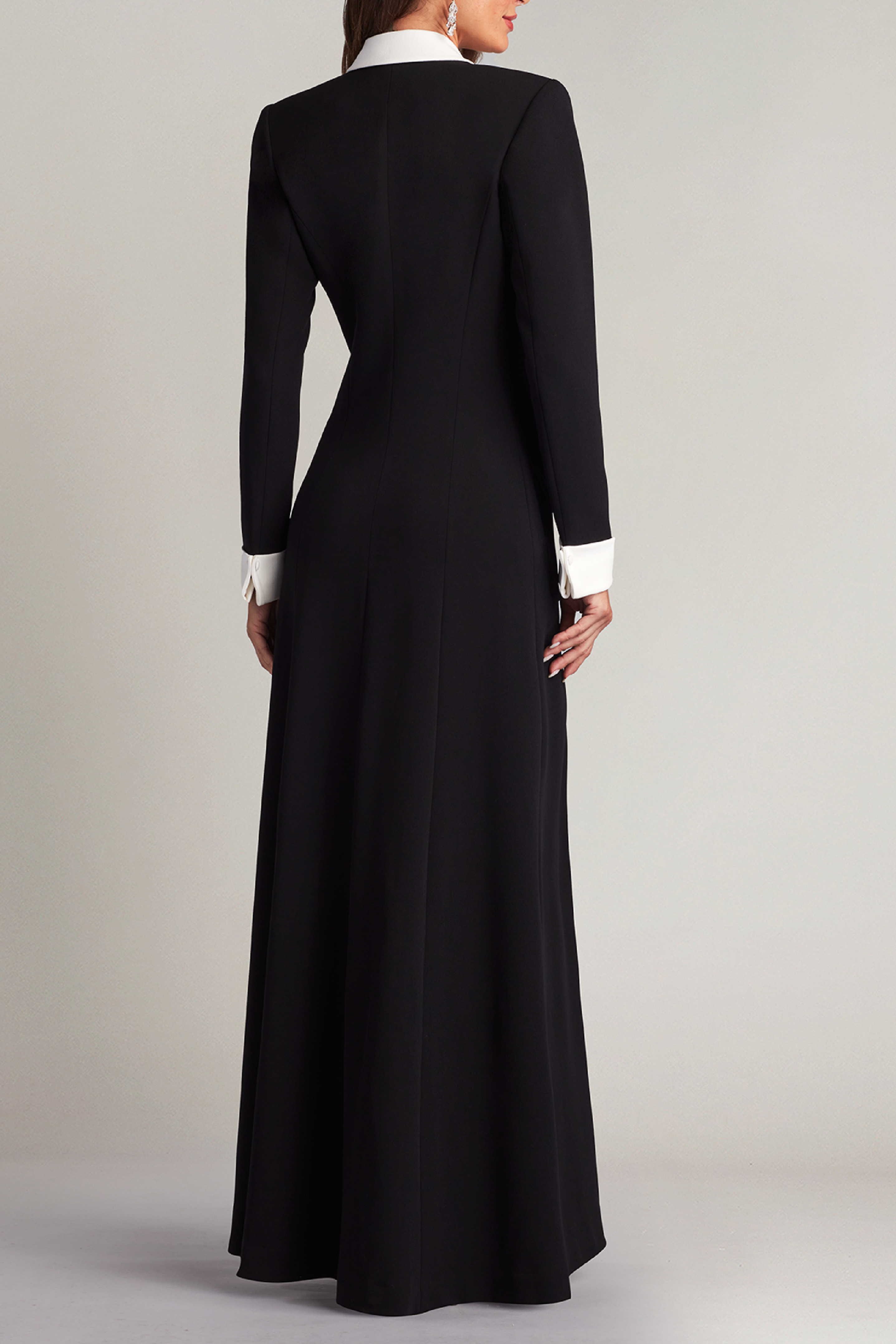 Tuxedo Crepe Gown