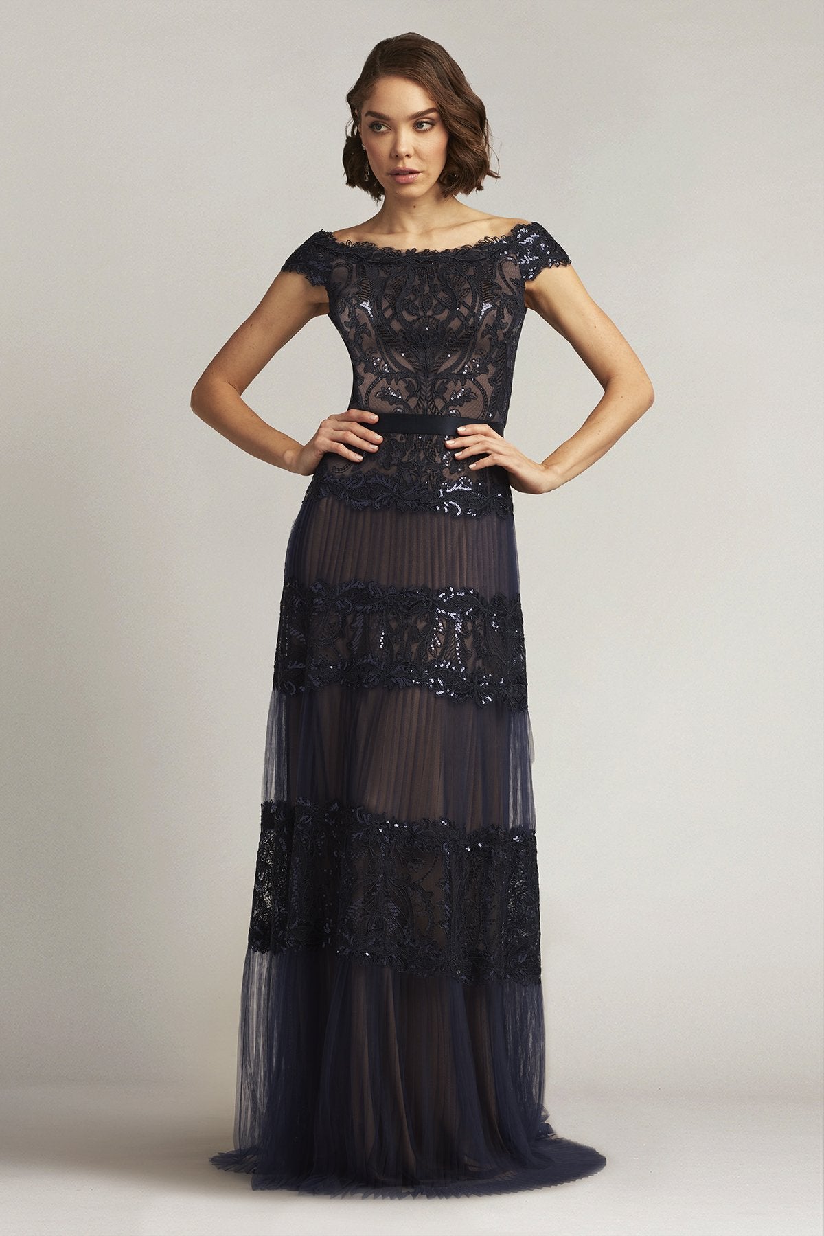 Zaira Tiered Tulle Gown