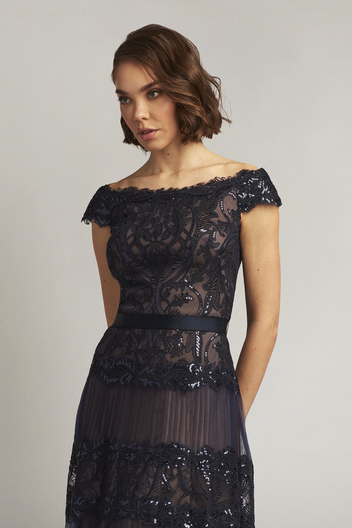 Zaira Tiered Tulle Gown