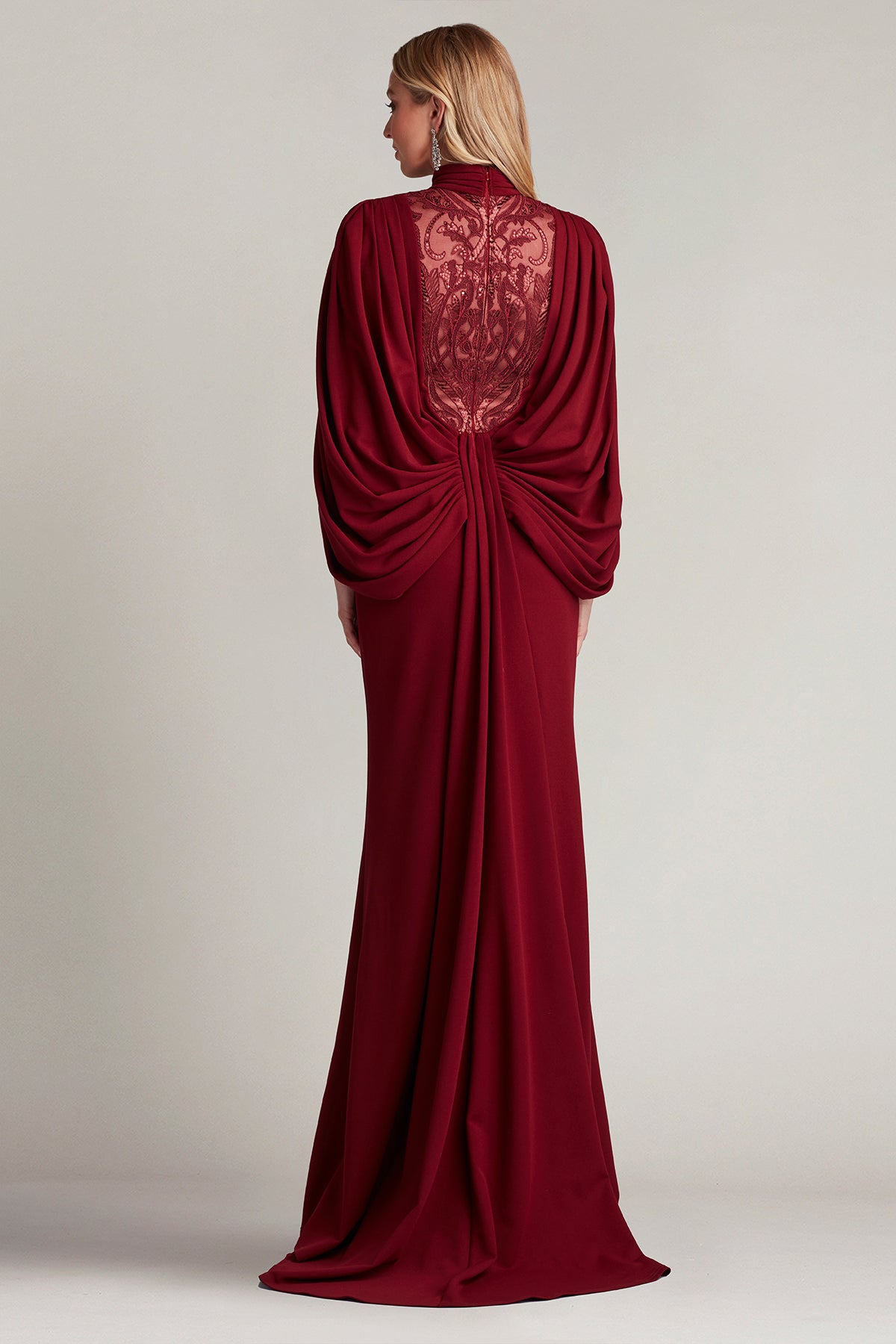 Emmeline Draped Cape Gown