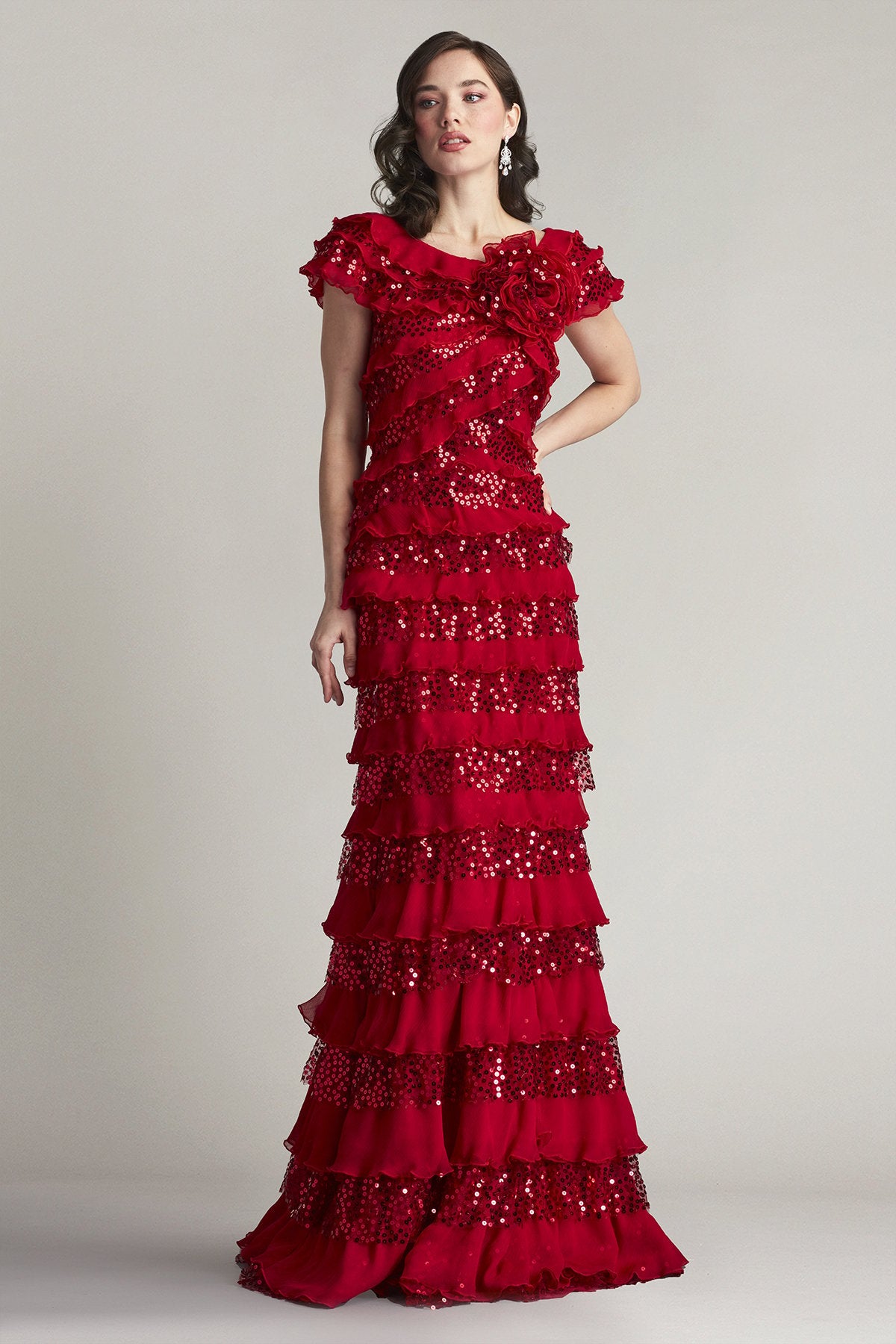 Eston Ruffled Gown