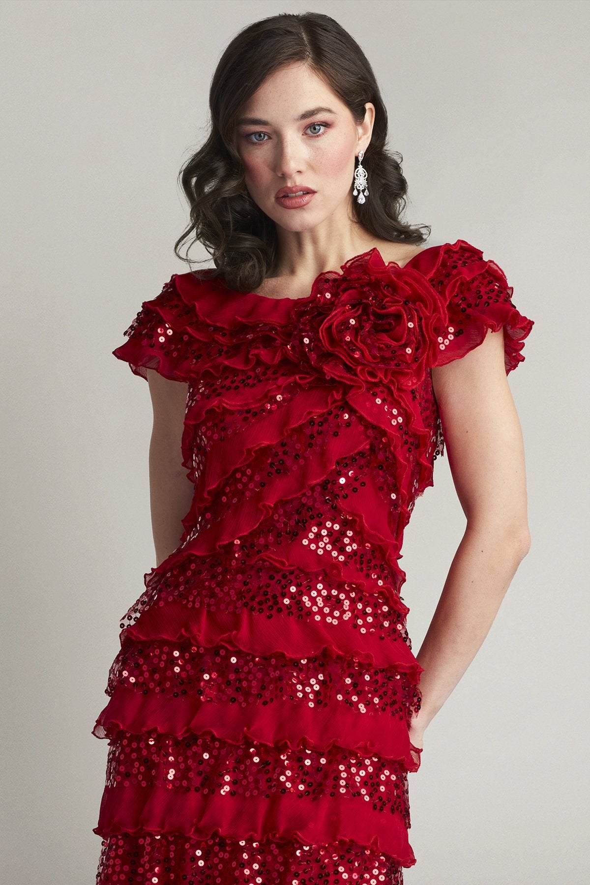 Eston Ruffled Gown