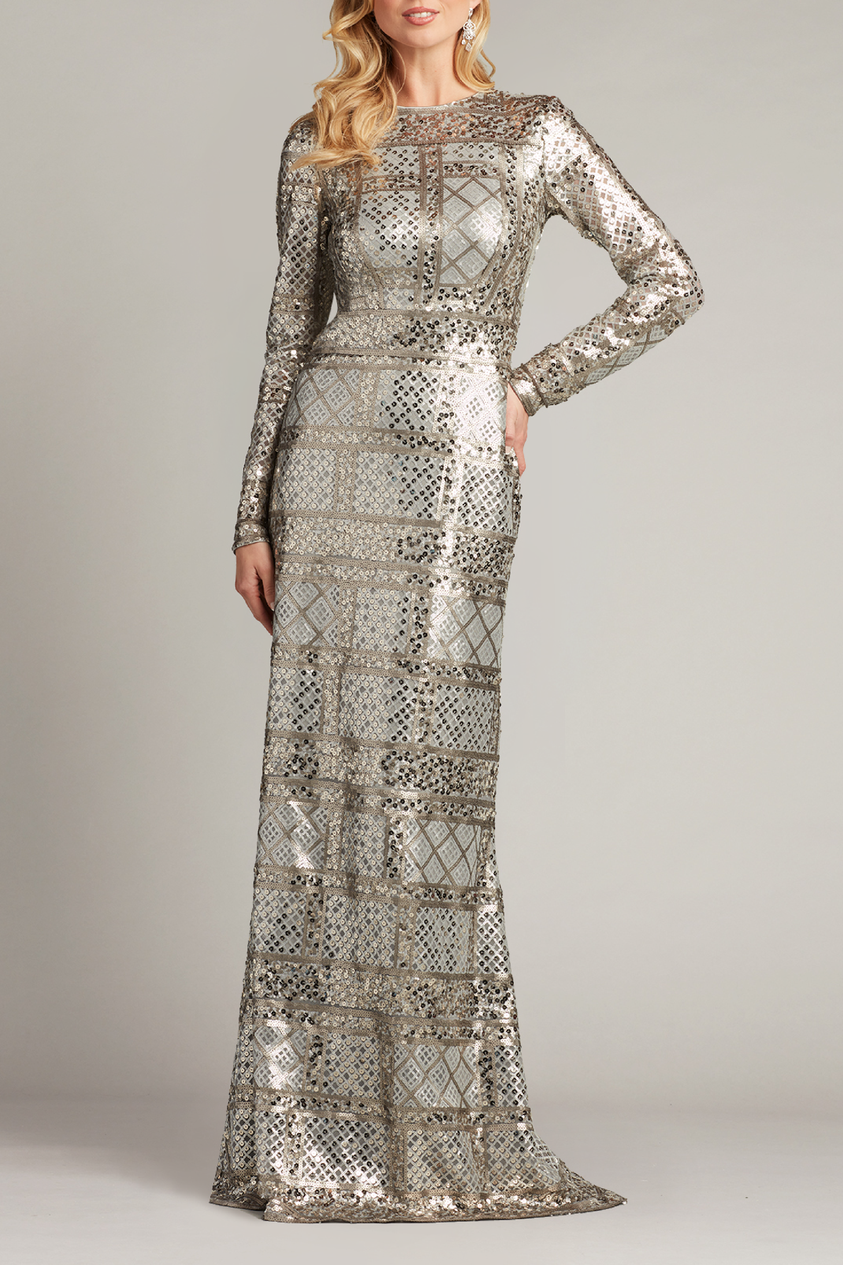 Sequin Lace Gown