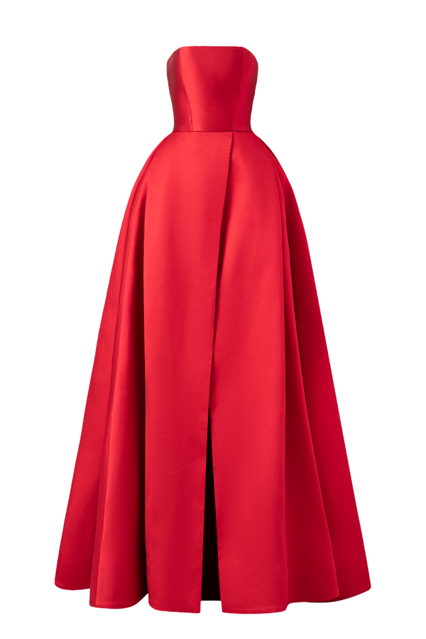 Strapless A-Line Gown