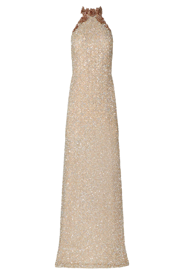 Trinity Sequin Halterneck Gown