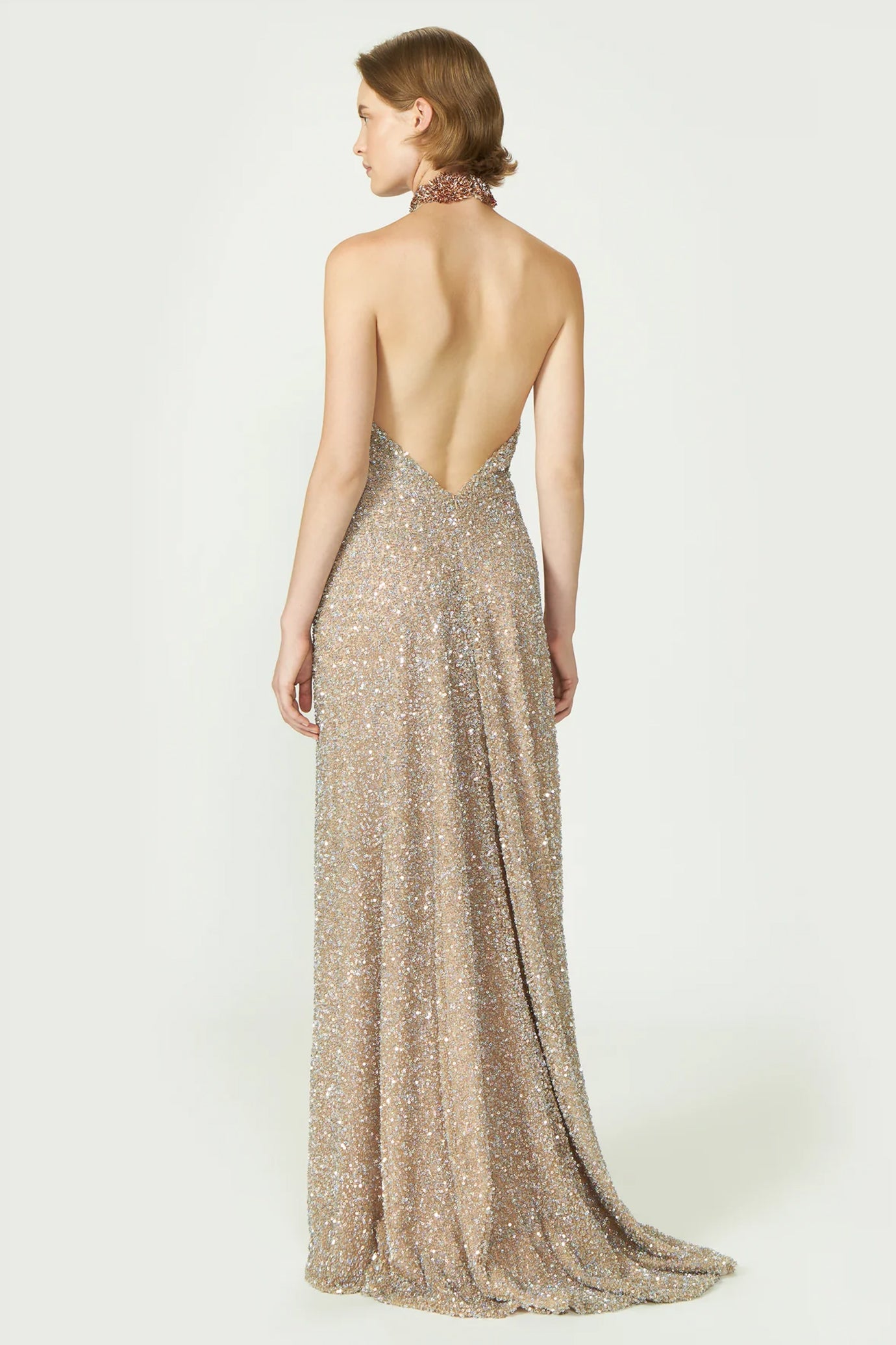 Trinity Sequin Halterneck Gown