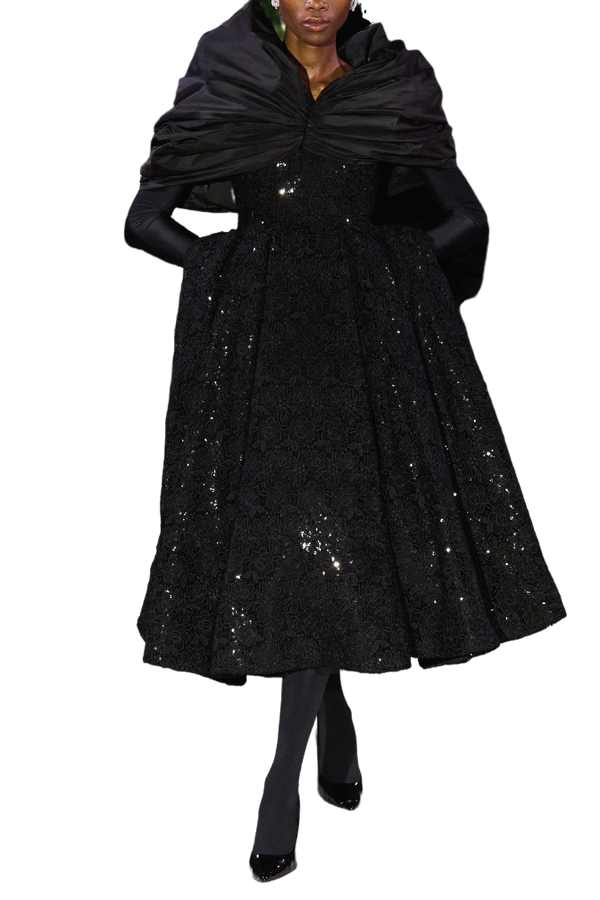 Runway Black Gown