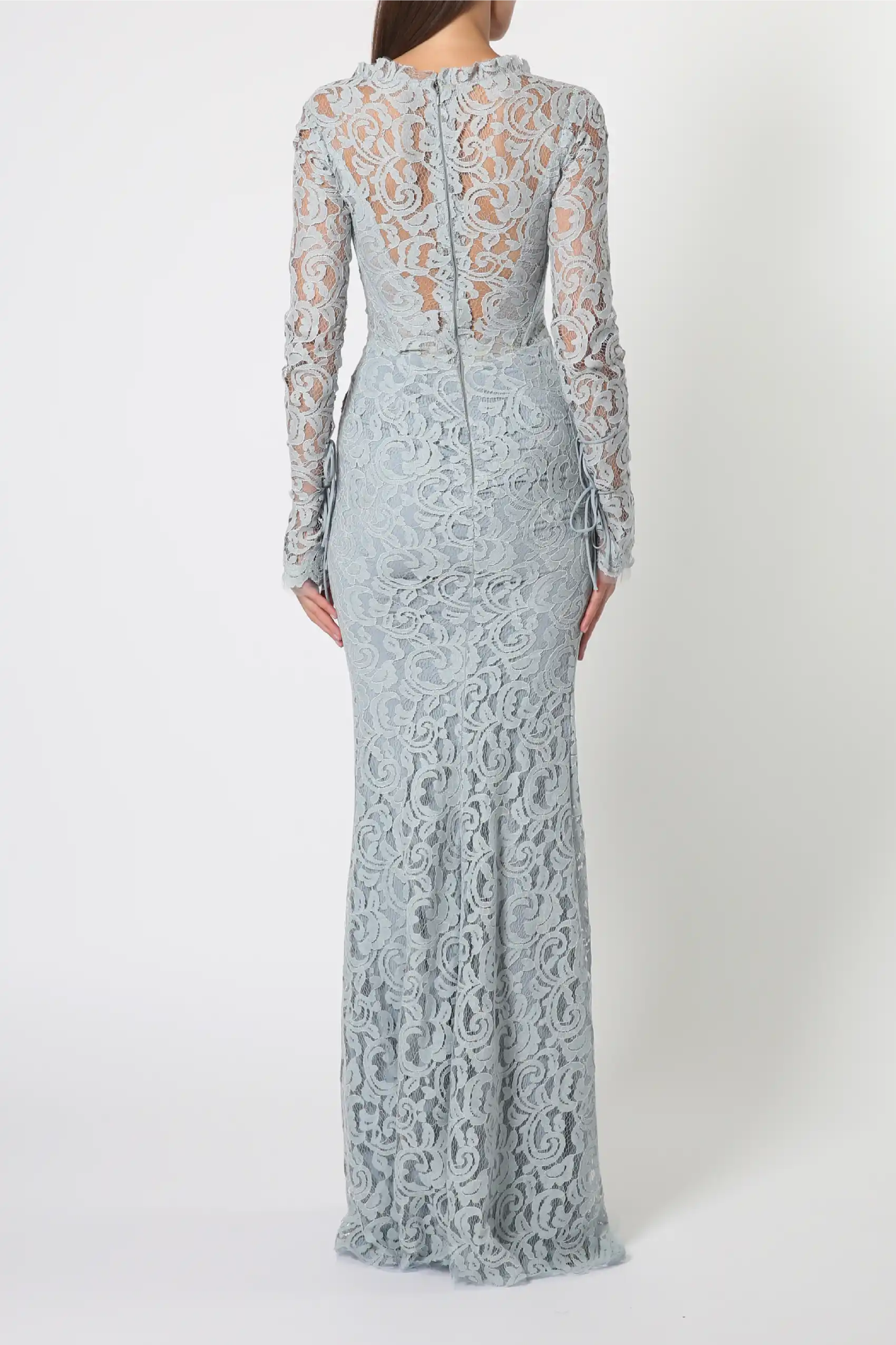 Long Sleeve Lace Gown