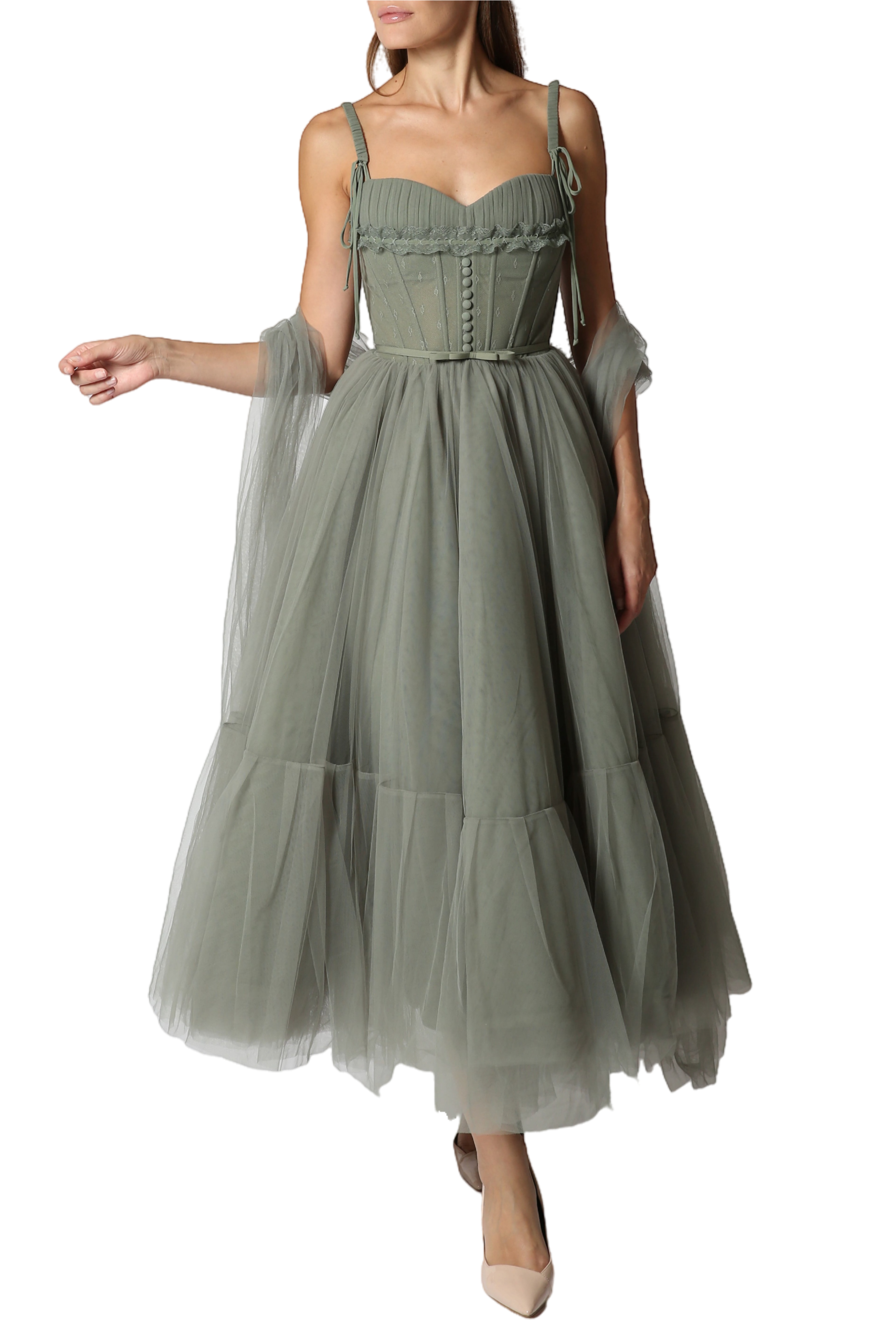 Tulle Midi Dress