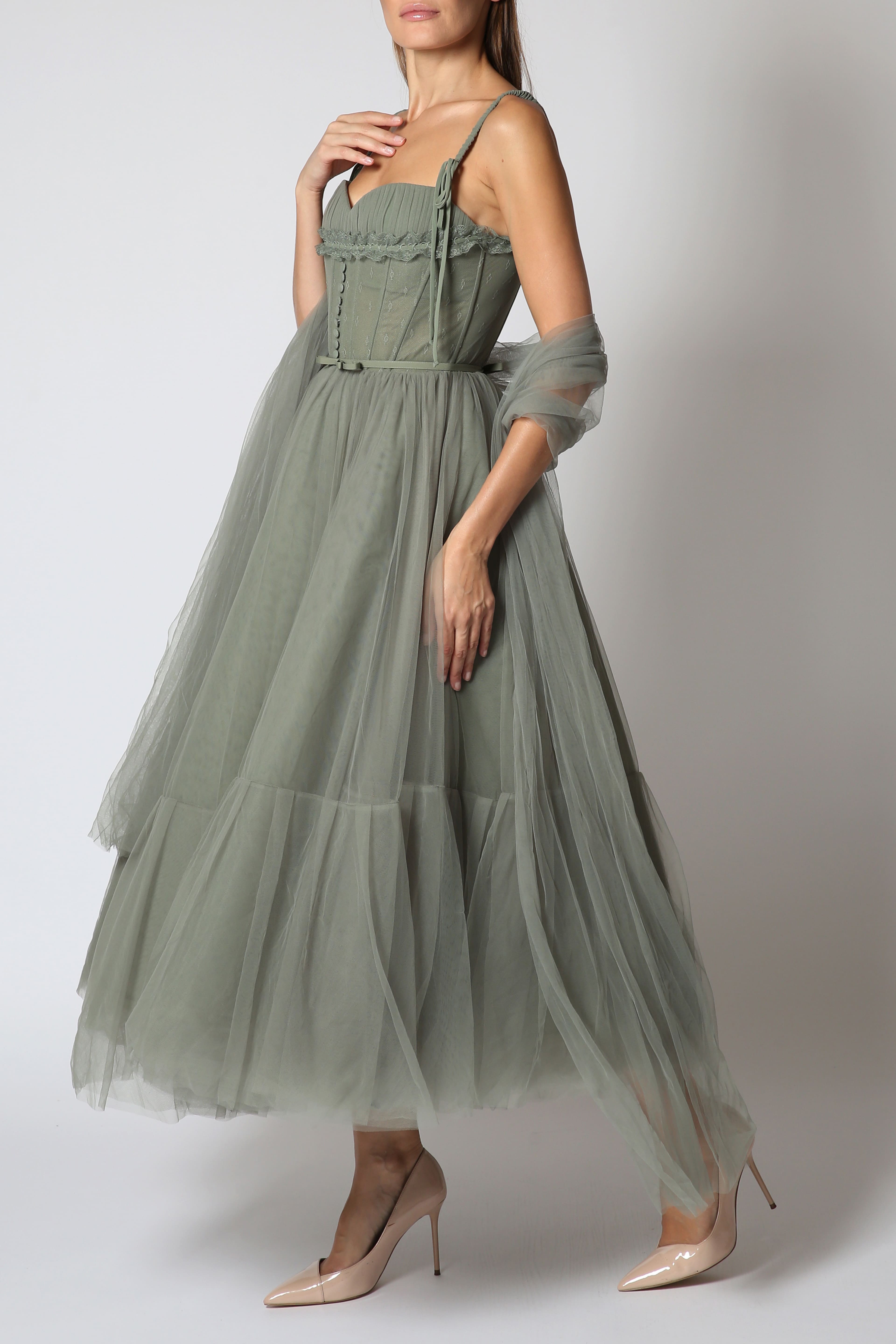 Tulle Midi Dress