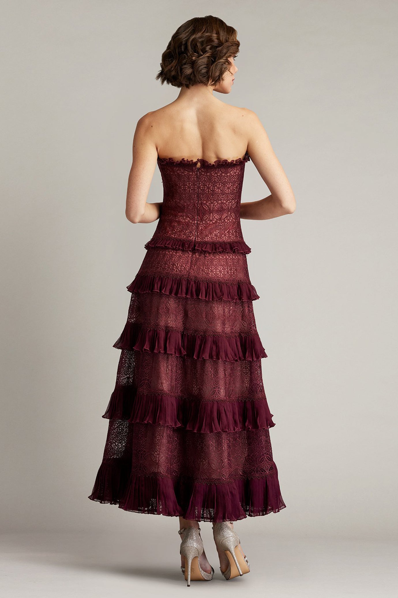 Ziani Tiered Ruffle Midi Dress