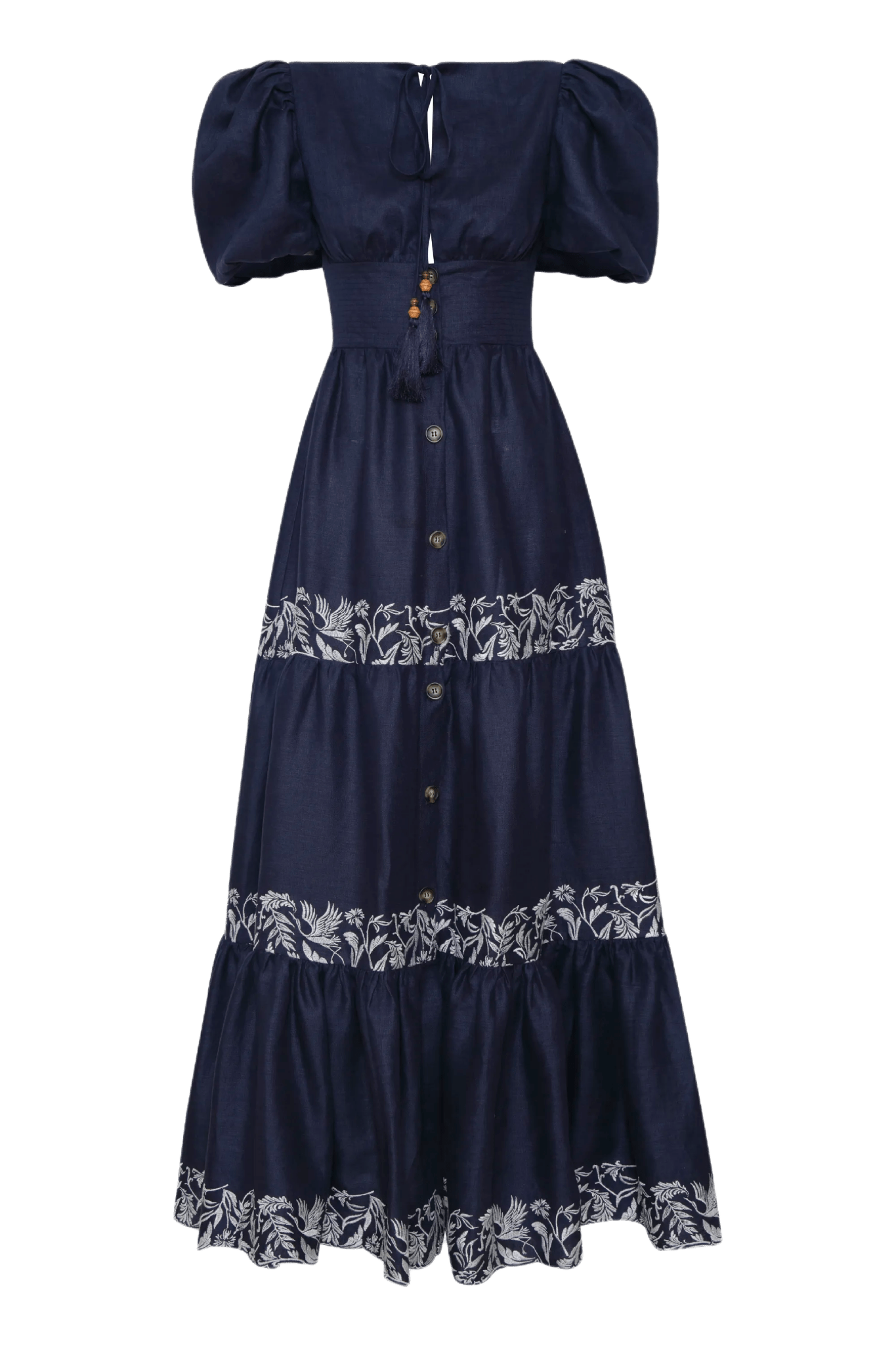 Agadir Embroidered Maxi Dress - ALBOUSHIYA - district 5 - dubai - riyadh - abaya - dresses - designers - evening wear - luxury - elegance - craftsmanship - gowns - cocktail dresses - collections - georges