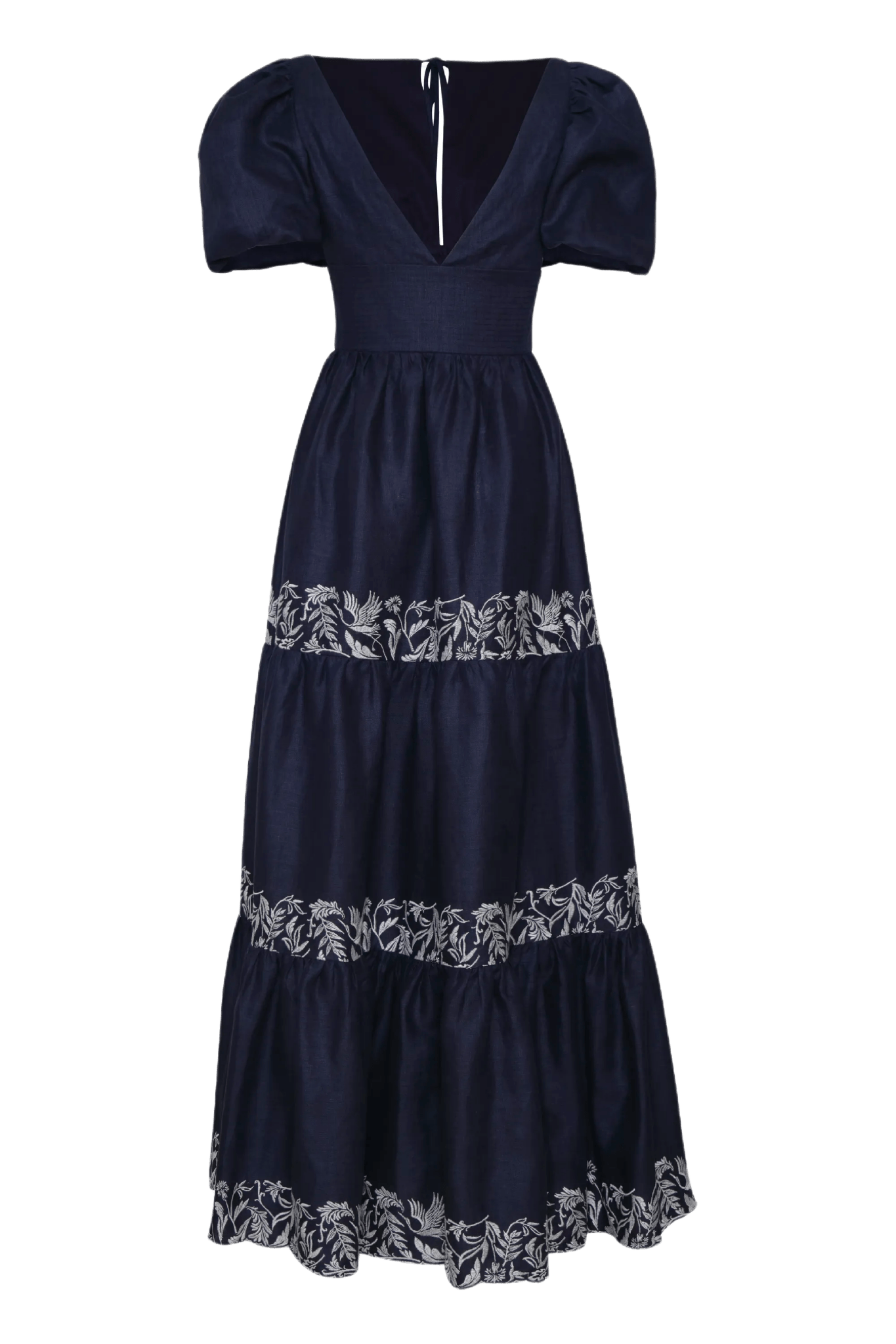 Agadir Embroidered Maxi Dress - ALBOUSHIYA - district 5 - dubai - riyadh - abaya - dresses - designers - evening wear - luxury - elegance - craftsmanship - gowns - cocktail dresses - collections - georges