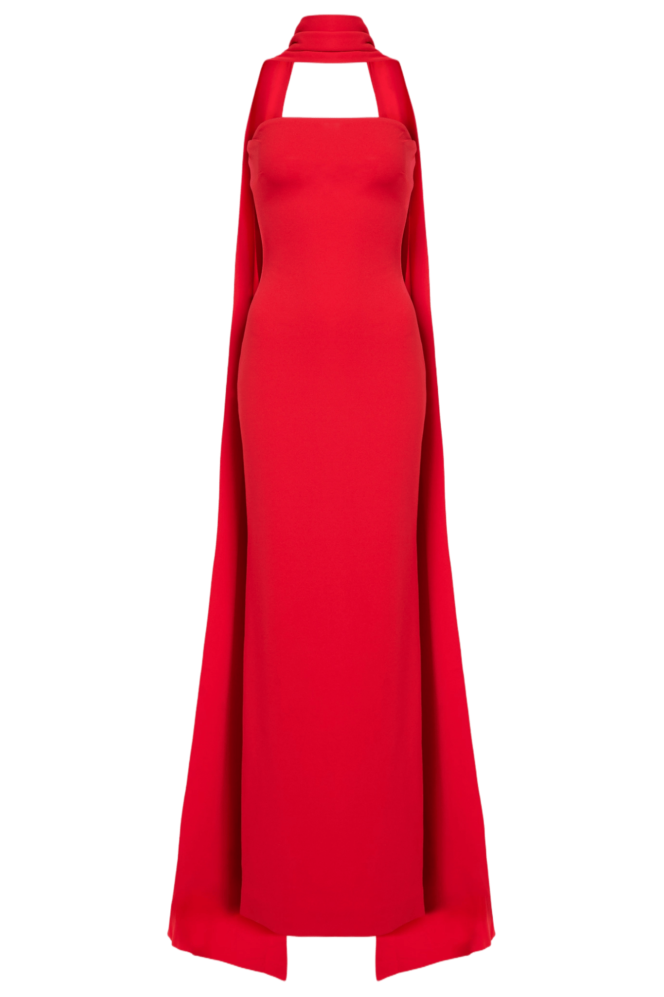 Ainhoa Scarf Maxi Dress - ALBOUSHIYA - district 5 - dubai - riyadh - abaya - dresses - designers - evening wear - luxury - elegance - craftsmanship - gowns - cocktail dresses - collections - georges