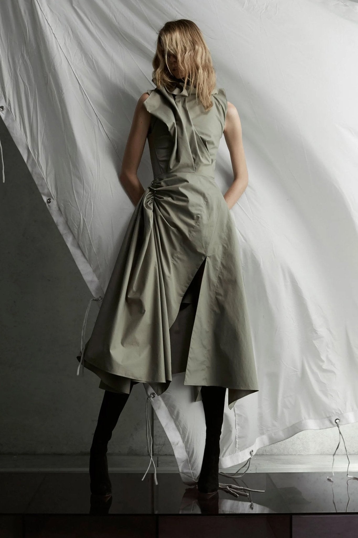 Animalia Dress - ALBOUSHIYA - district 5 - dubai - riyadh - abaya - dresses - designers - evening wear - luxury - elegance - craftsmanship - gowns - cocktail dresses - collections - georges