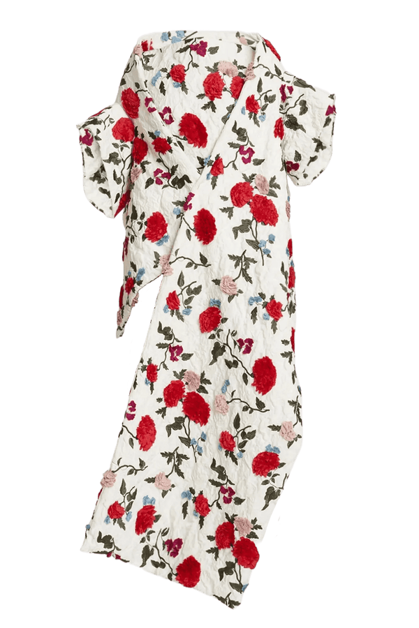 Asymmetric Opera Wrap Jacket - ALBOUSHIYA - district 5 - dubai - riyadh - abaya - dresses - designers - evening wear - luxury - elegance - craftsmanship - gowns - cocktail dresses - collections - georges
