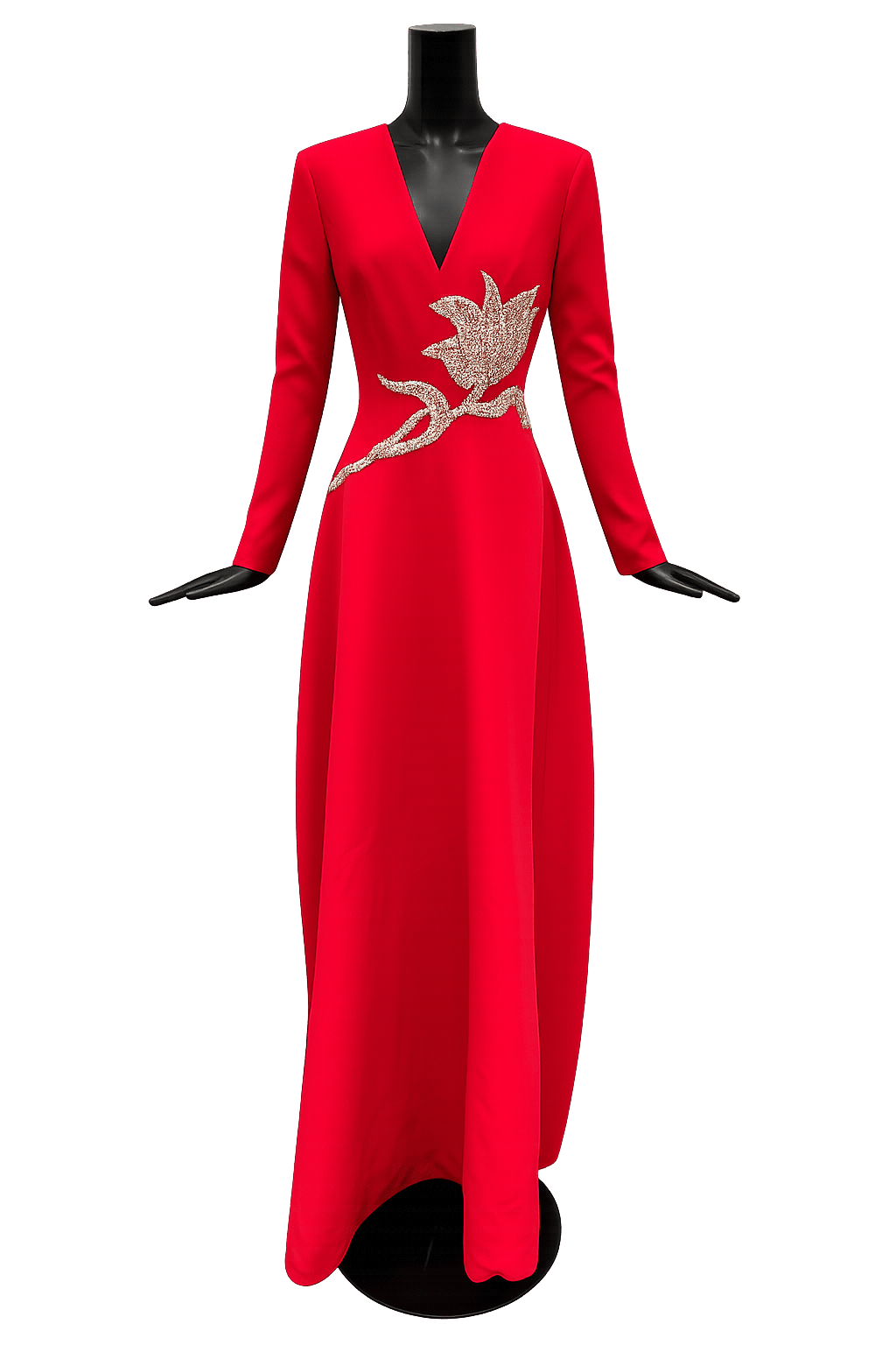 Aurelie Crepe Dress - ALBOUSHIYA - district 5 - dubai - riyadh - abaya - dresses - designers - evening wear - luxury - elegance - craftsmanship - gowns - cocktail dresses - collections - georges