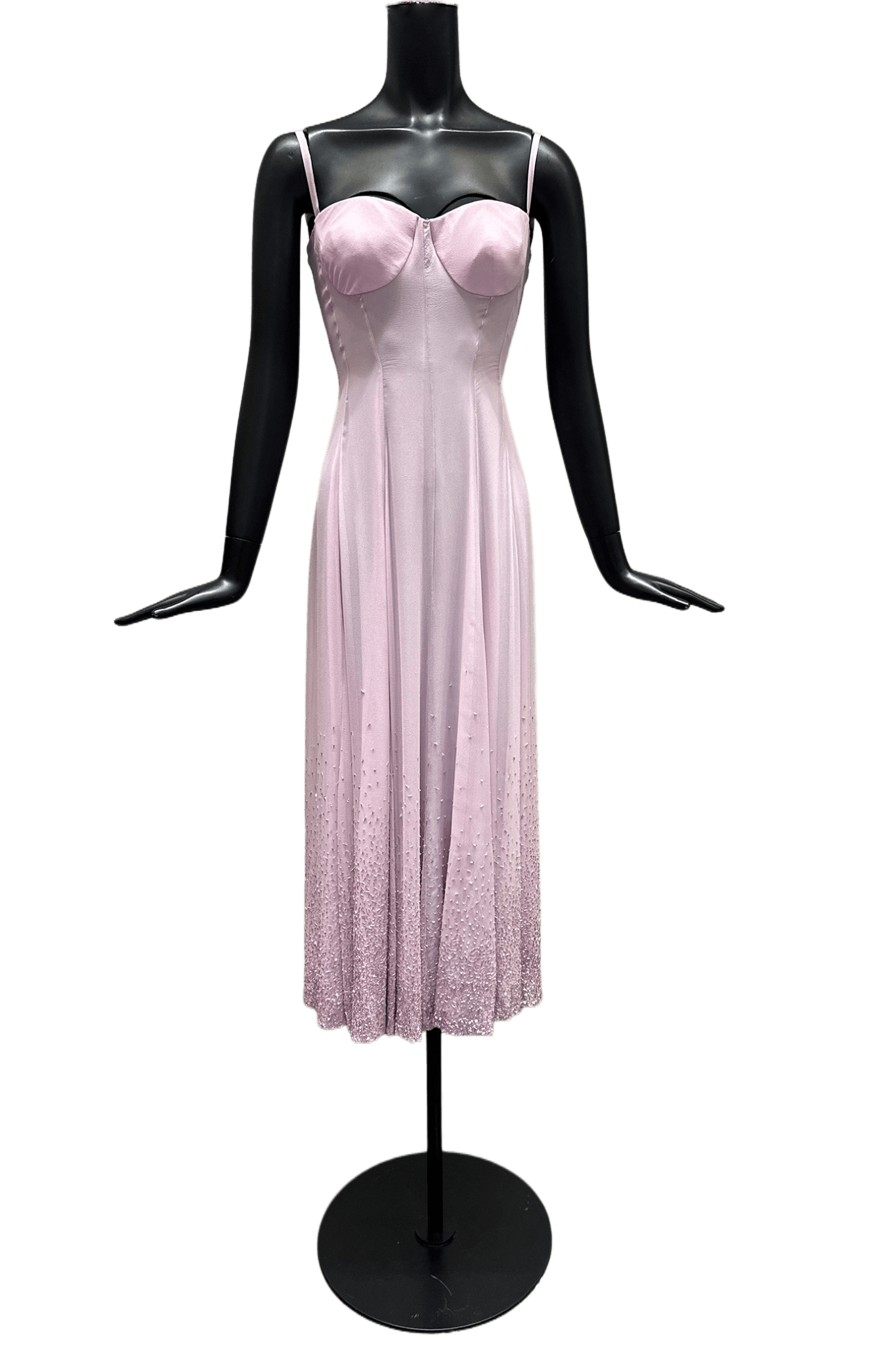 Beaded Crystallized Georgette Dress - ALBOUSHIYA - district 5 - dubai - riyadh - abaya - dresses - designers - evening wear - luxury - elegance - craftsmanship - gowns - cocktail dresses - collections - georges