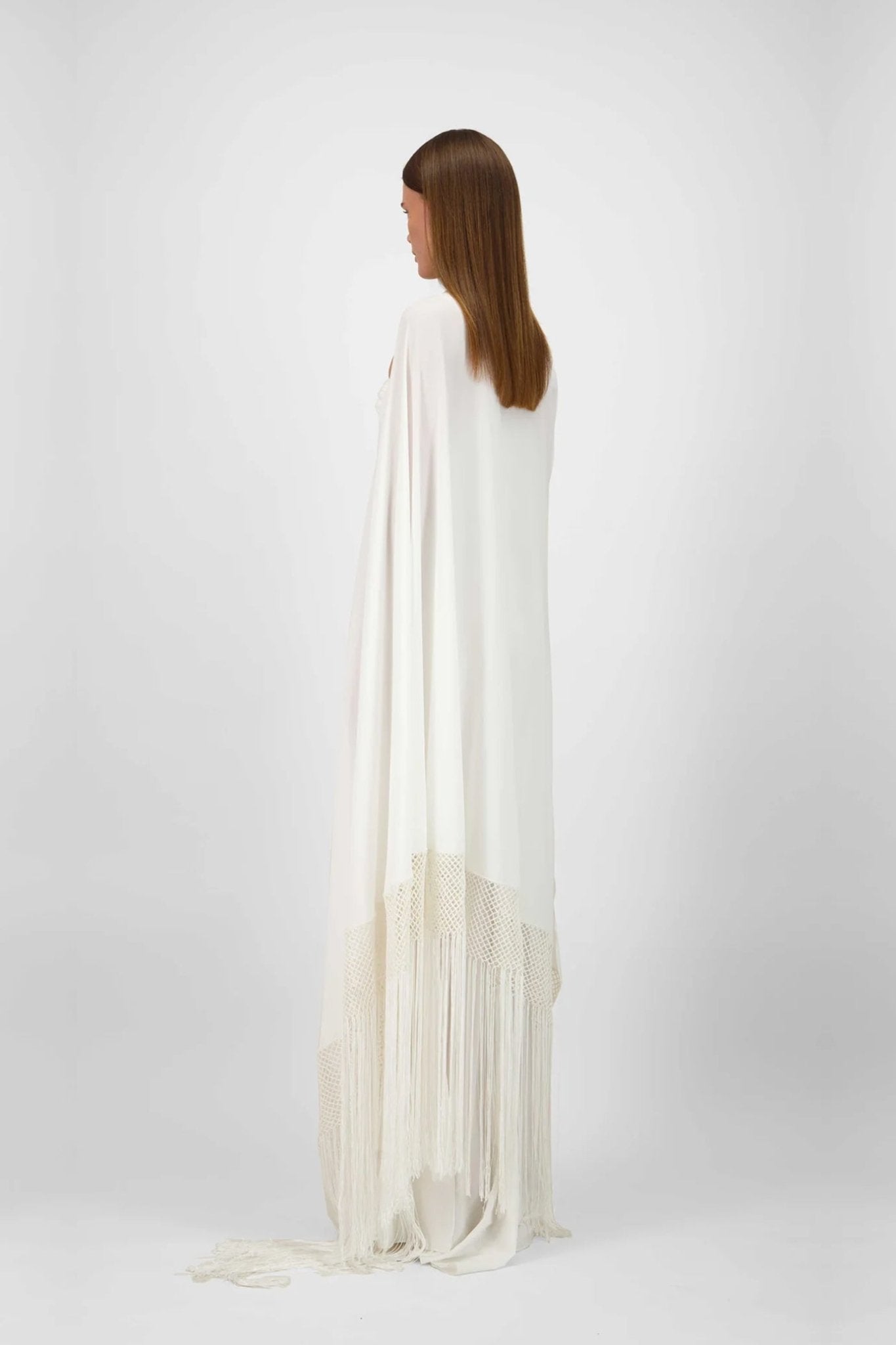 Beaded Georgette Dress - ALBOUSHIYA - district 5 - dubai - riyadh - abaya - dresses - designers - evening wear - luxury - elegance - craftsmanship - gowns - cocktail dresses - collections - georges